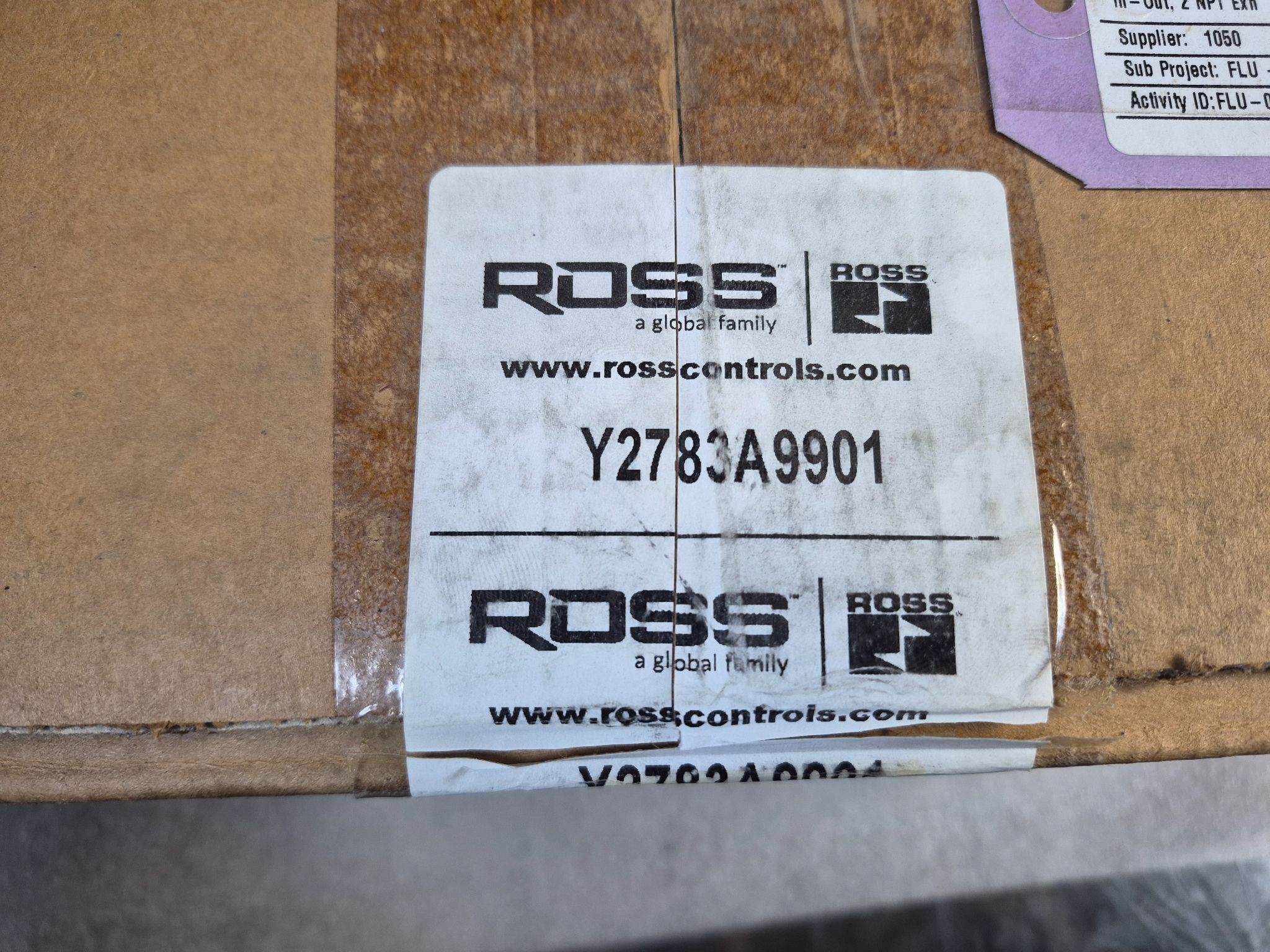 ROSS Y2783A9901 Pneumatic Lockout / Energy Isolation Valve NEW 1