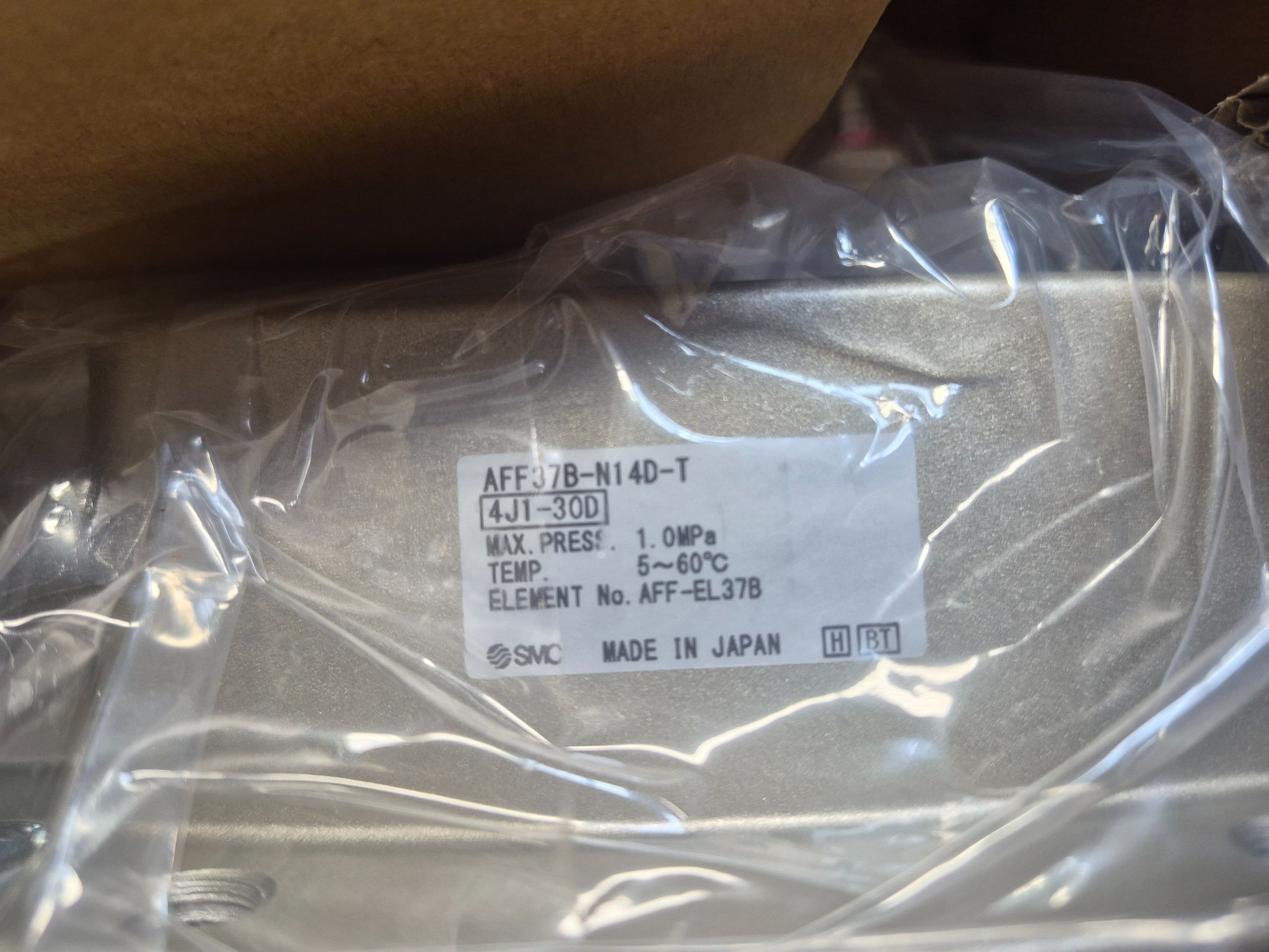 SMC AFF37B-N14D-T Air Filter w/ Auto Drain 1-1/2" NPT NEW 1