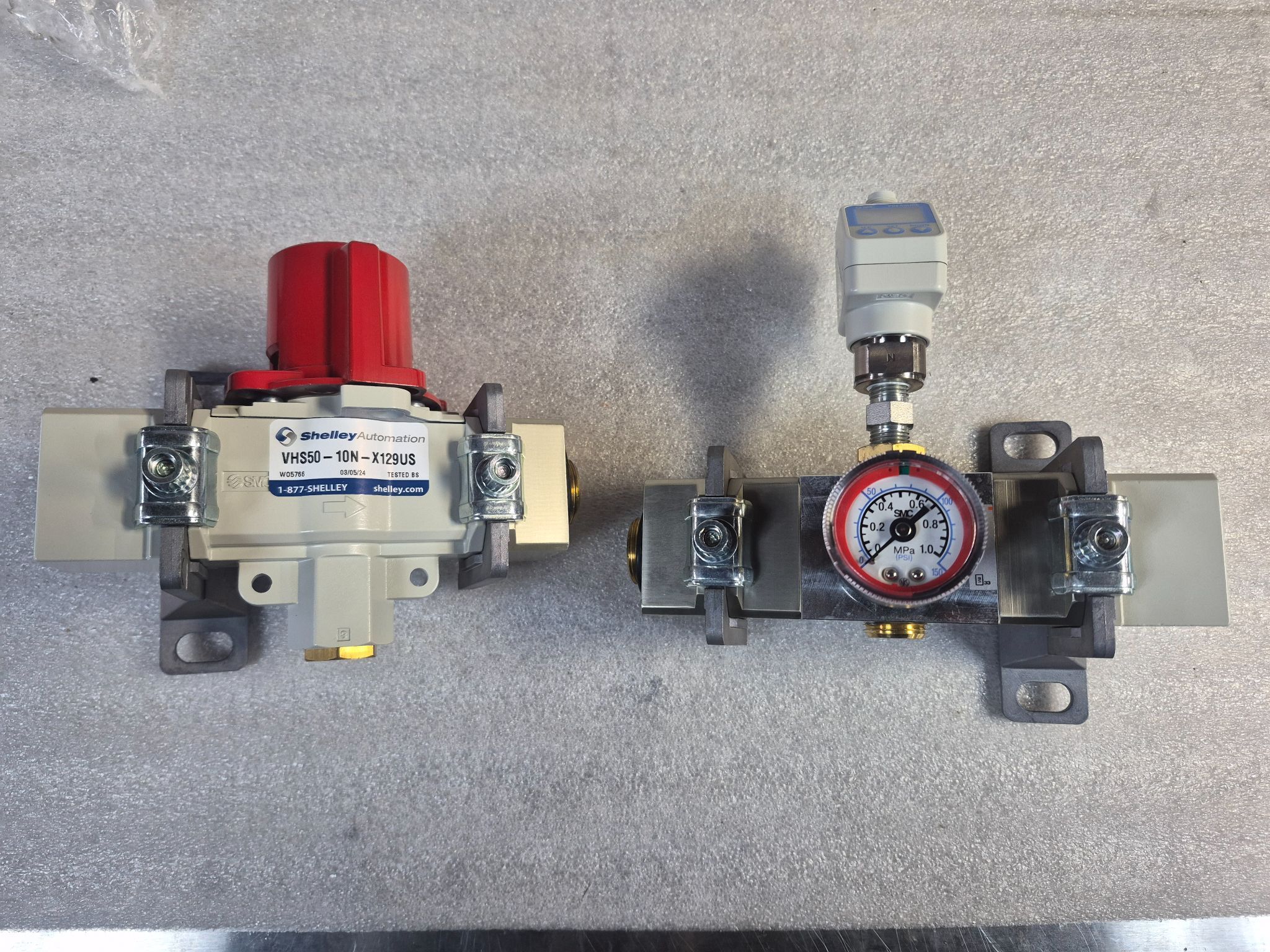 SMC VHS50‑10N‑X129US Pneumatic Safety & Pressure Monitoring Assembly NEW 0