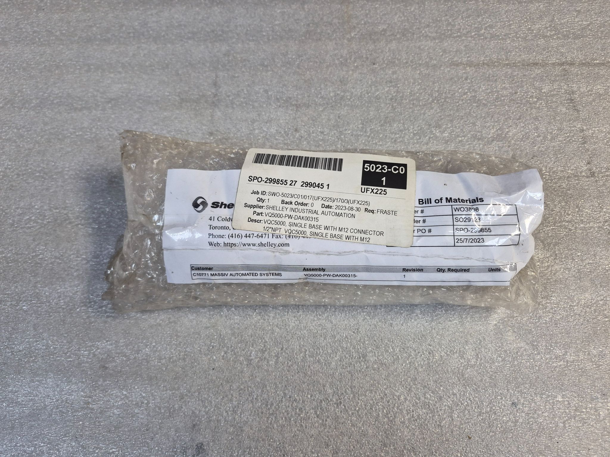 SMC VQ5000-PW-DAK00315 Valve Manifold Base Unit NEW 2