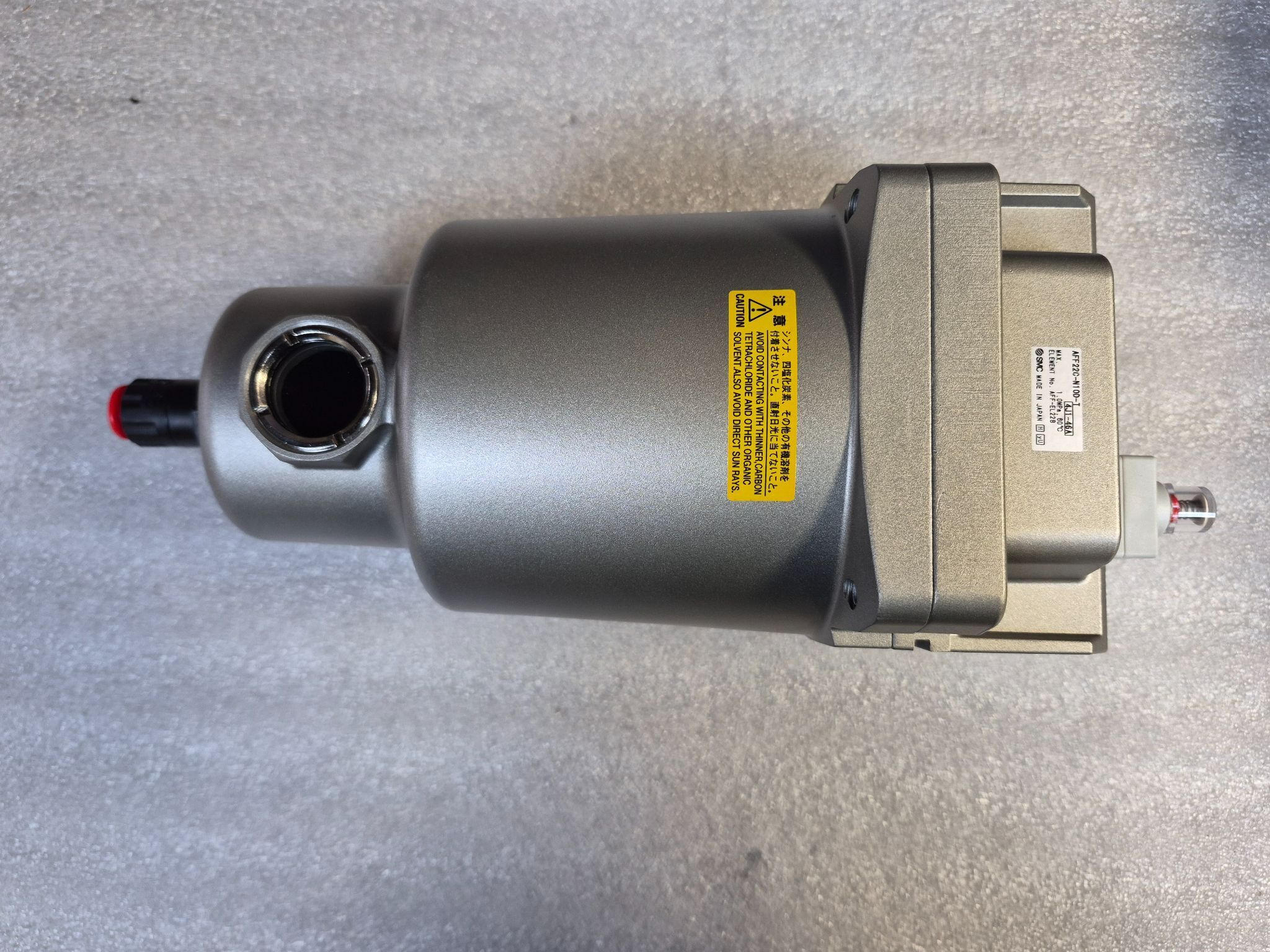 SMC AFF22C-N10D-T Compressed Air Filter w/ Auto Drain 1" NPT NEW 0