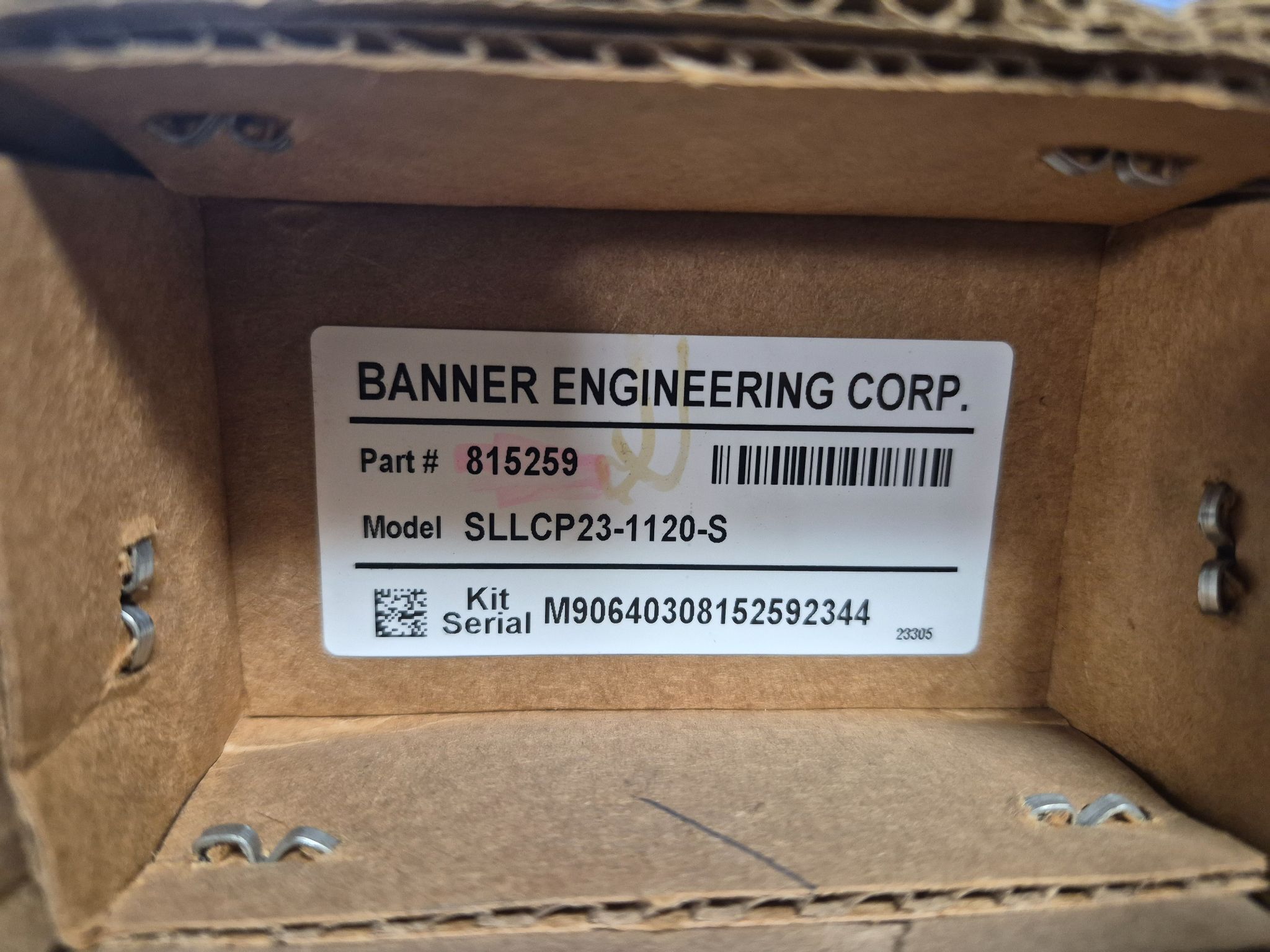 BANNER SLLCP23-1120-S Light Curtain Set 1120mm 23mm NEW 1