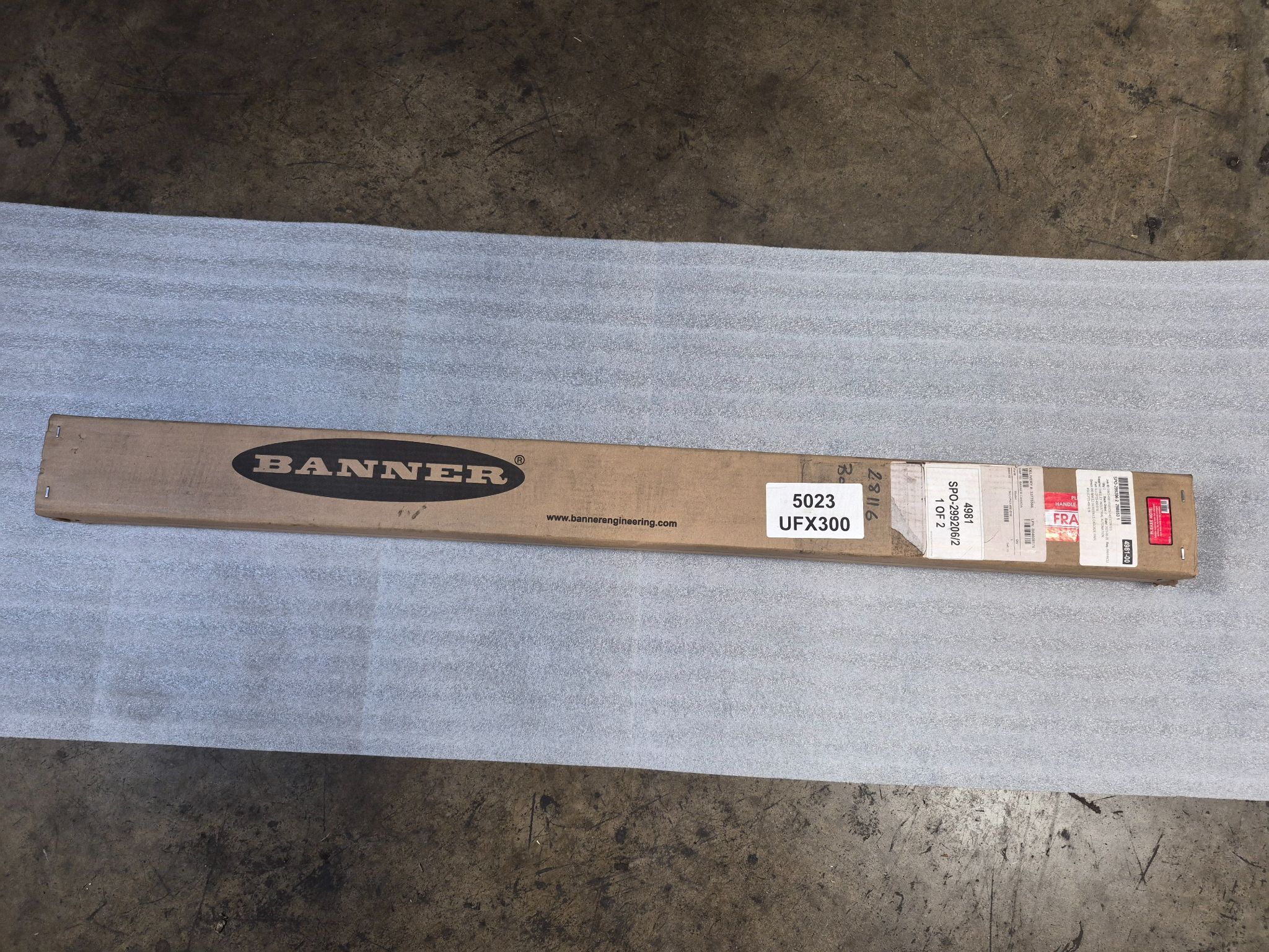 BANNER SLLCP23-490-B16 Light Curtain Set 490mm 23mm NEW 0