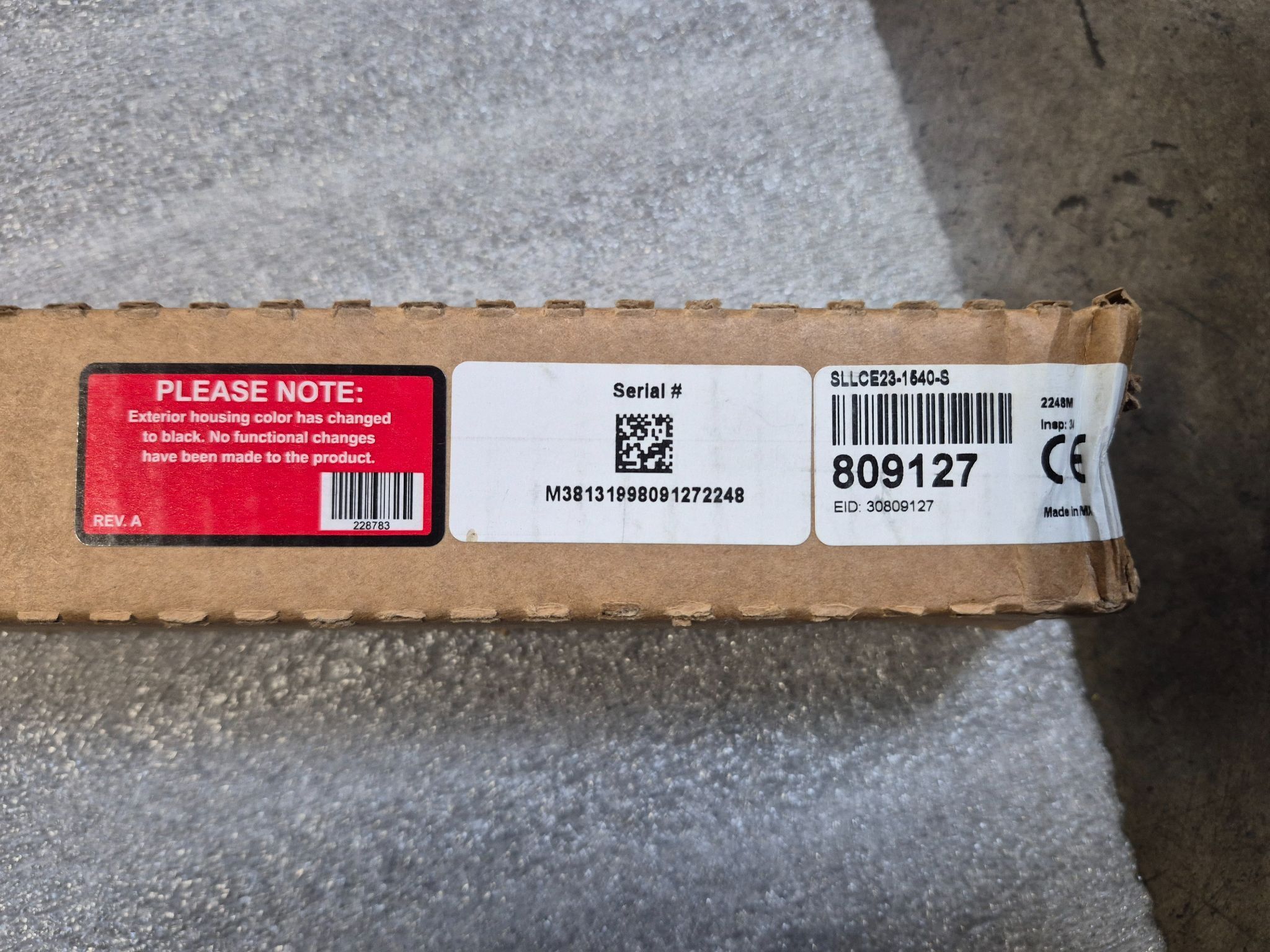BANNER SLLCP23-1540-S Light Curtain Emitter 1540mm 23mm NEW 4