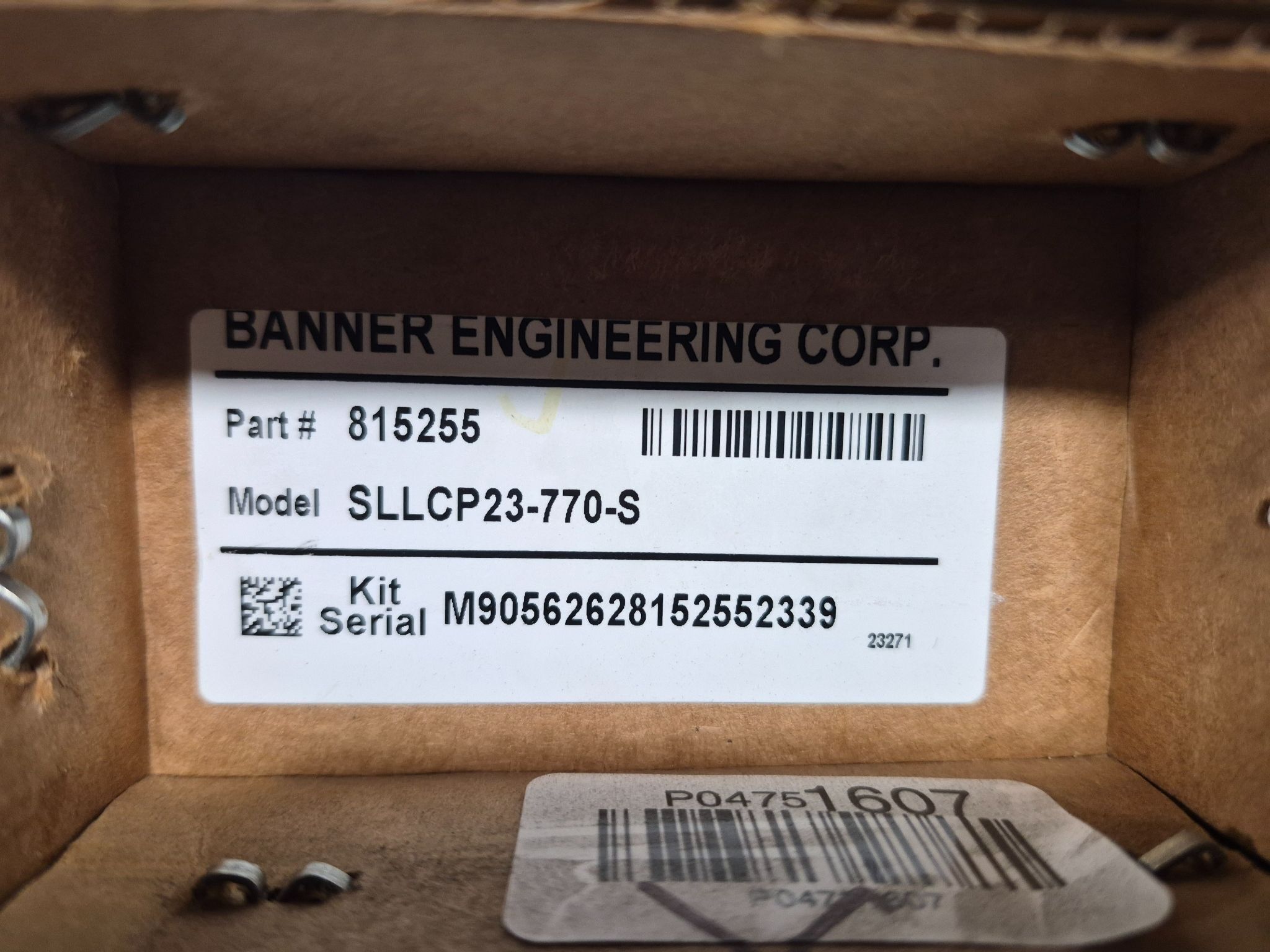 BANNER SLLCP23-770-S Light Curtain Set 770mm 23mm NEW 1
