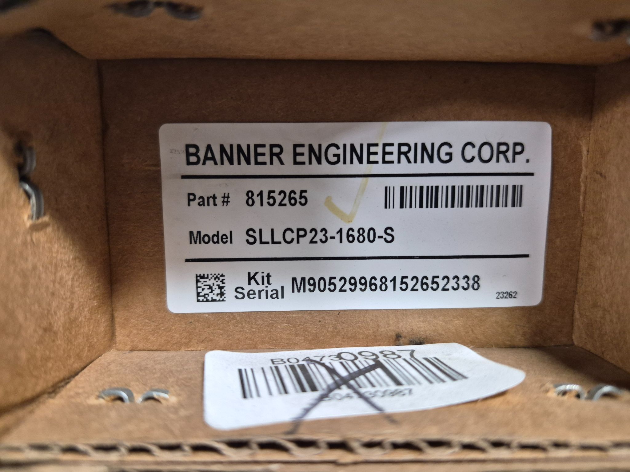 BANNER SLLCP23-1680-S Light Curtain Set 1680mm 23mm NEW 1