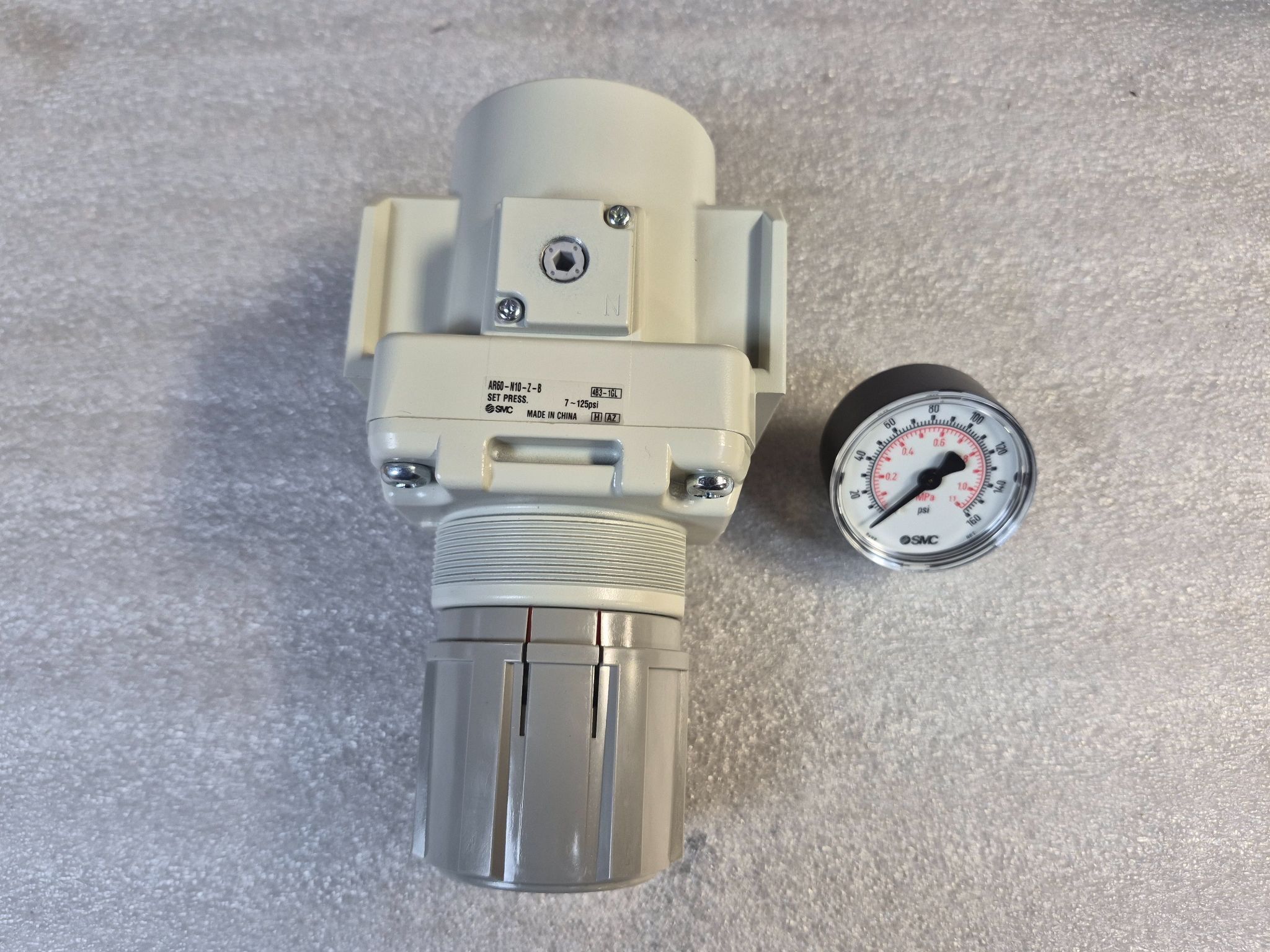 SMC AR60‑N10‑Z‑B Air Regulator 1" Port 7–125 psi NEW 1