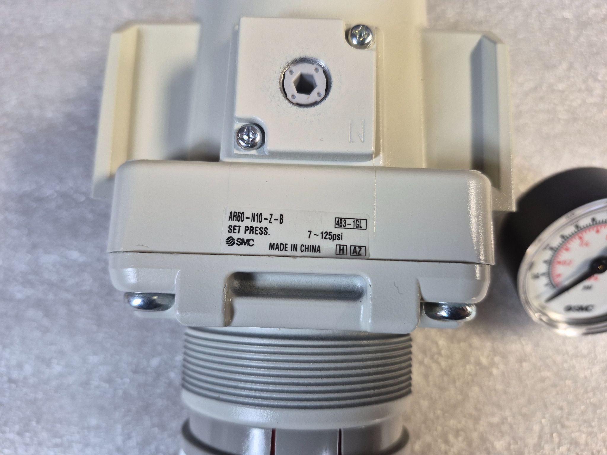SMC AR60‑N10‑Z‑B Air Regulator 1" Port 7–125 psi NEW 2