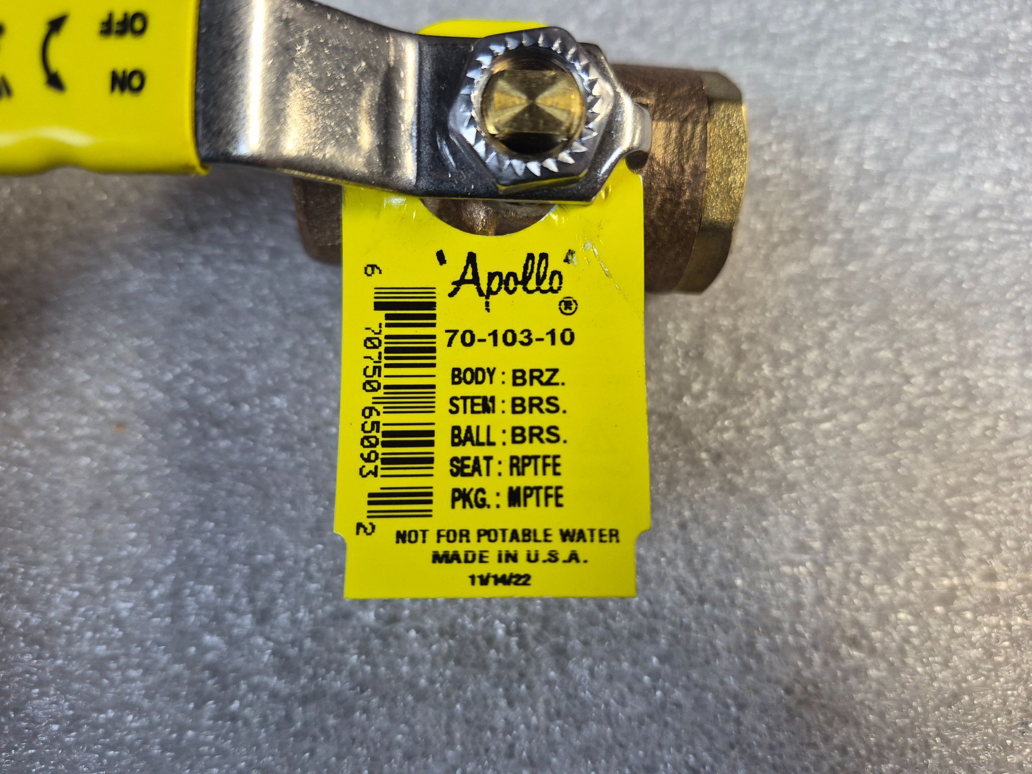 Apollo Valves 70‑103‑10 Bronze Ball Valve NEW 2