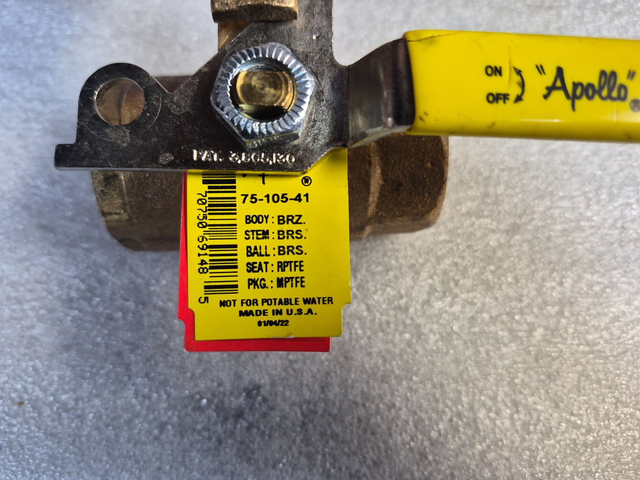 Apollo Valves 75‑105‑41 Bronze Ball Valve NEW 1