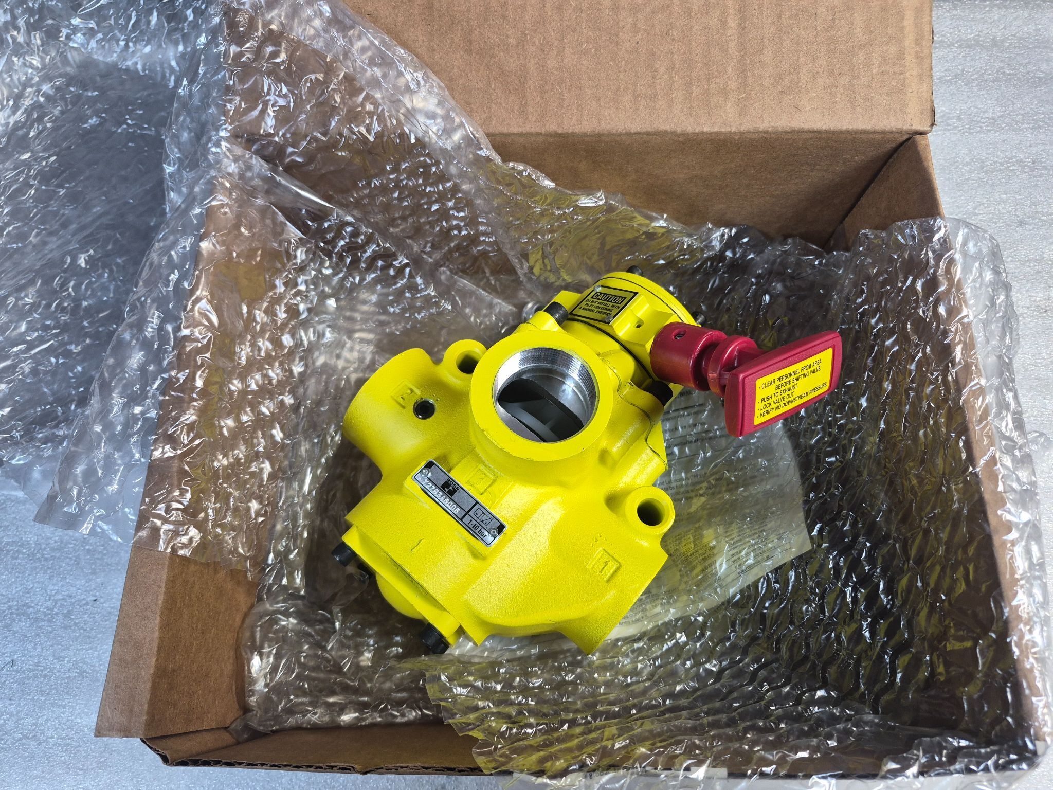 ROSS Y2783A6006 Pneumatic Valve Body 1–10 Bar NEW 1