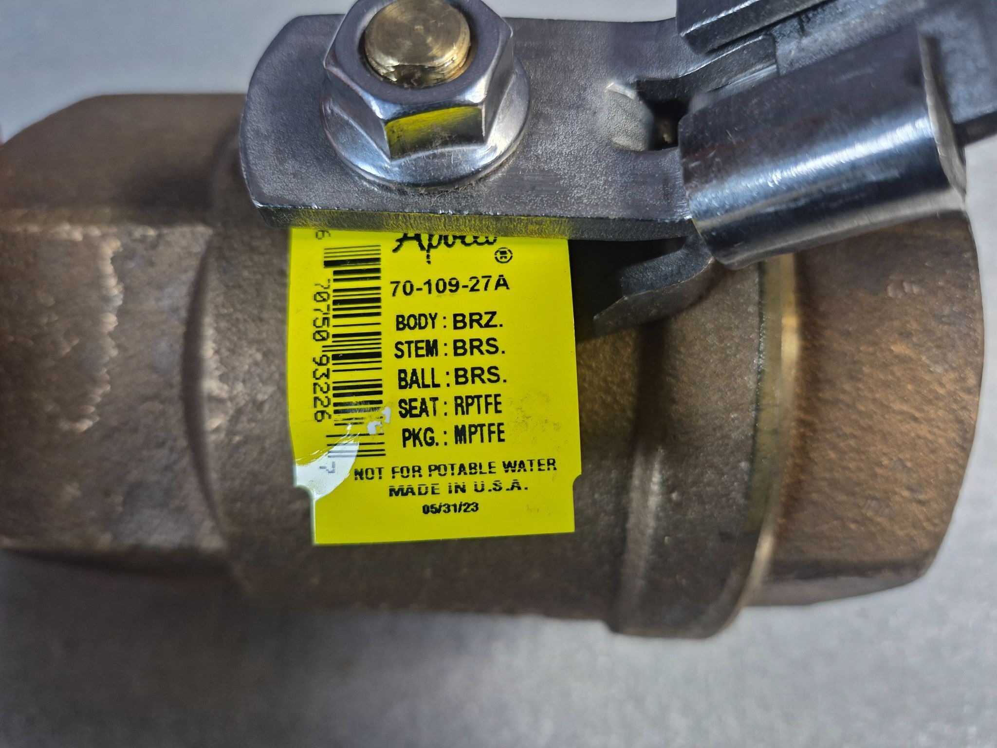 Apollo Valves 70‑109‑27A Bronze Ball Valve NEW 1