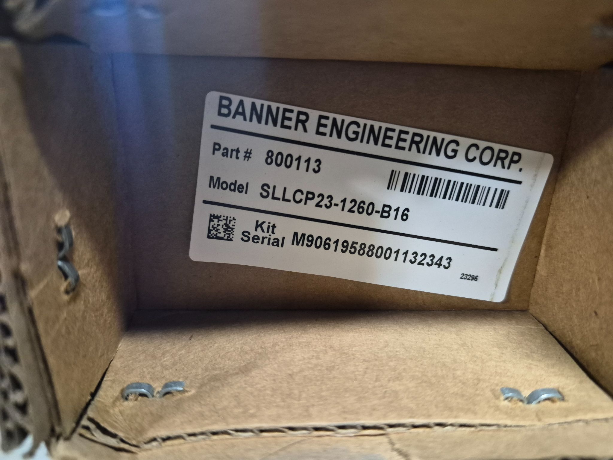 BANNER SLLCP23-1260-B16 Light Curtain Set 1260mm 23mm NEW 1