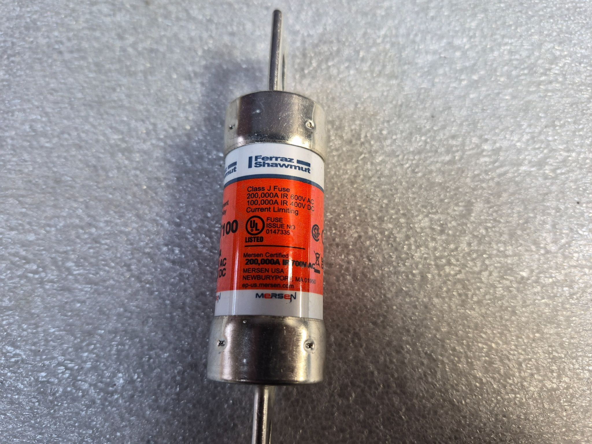 Mersen AJT100 Amp-Trap 2000 Class J Fuse 600V 100A NEW 1