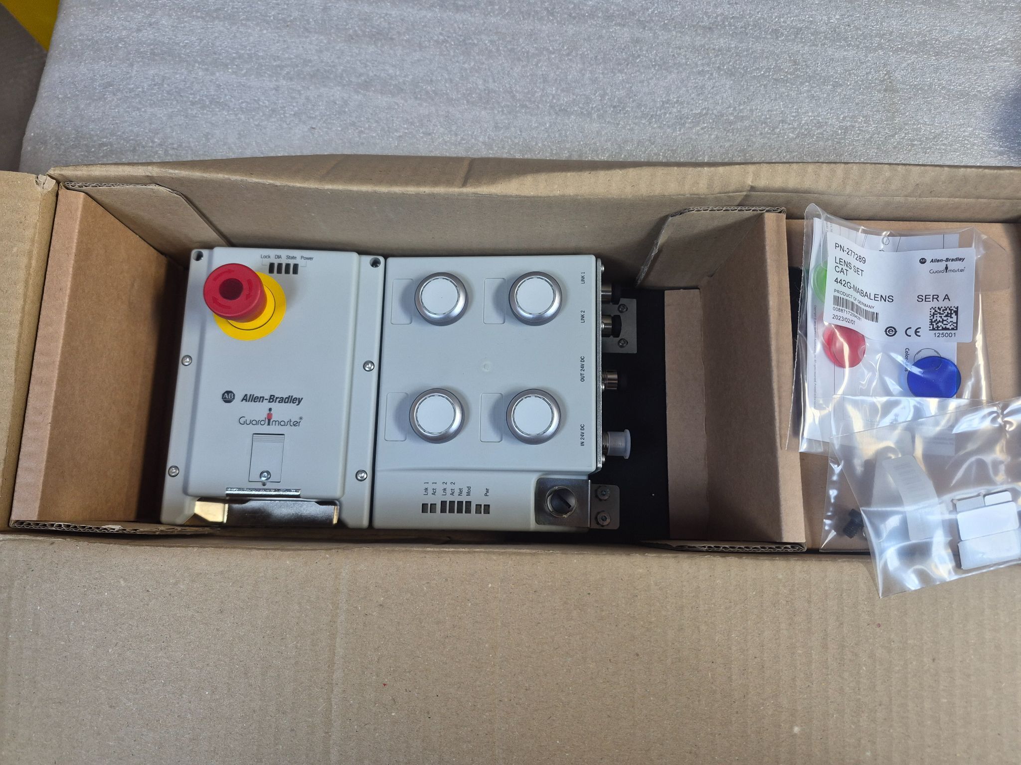 ALLEN BRADLEY 442G-MABLB-UL-E0JP4679 Guardmaster Ethernet Lock Module NEW 1