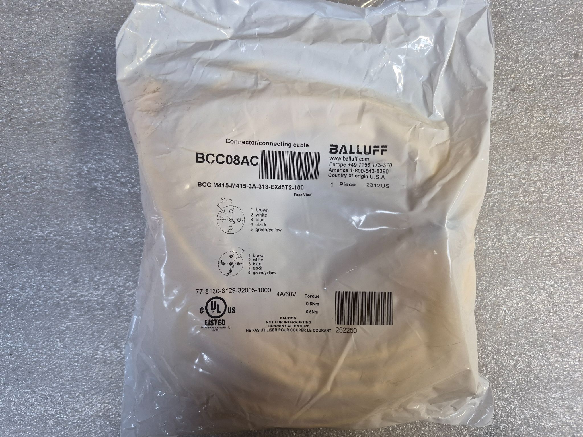 BALLUFF BCC M415‑M415‑3A‑313‑EX45T2‑100 0