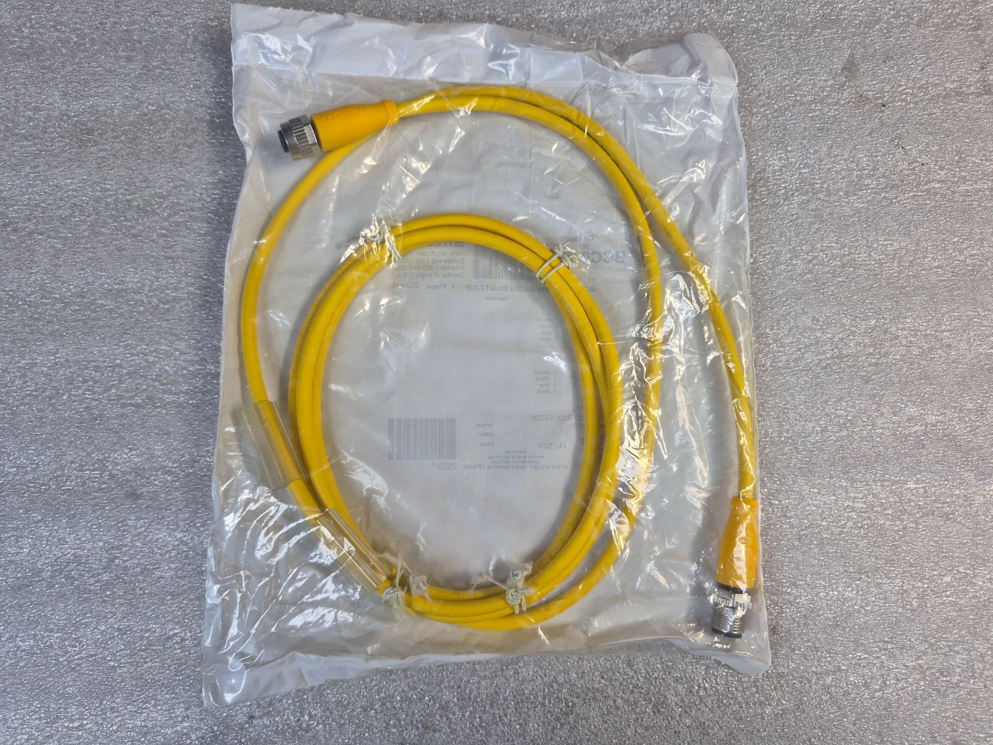 BALLUFF BCC M415-M415-3A-313-EX45T2-030 M12 Sensor Cable 3m 4 Pin NEW 1