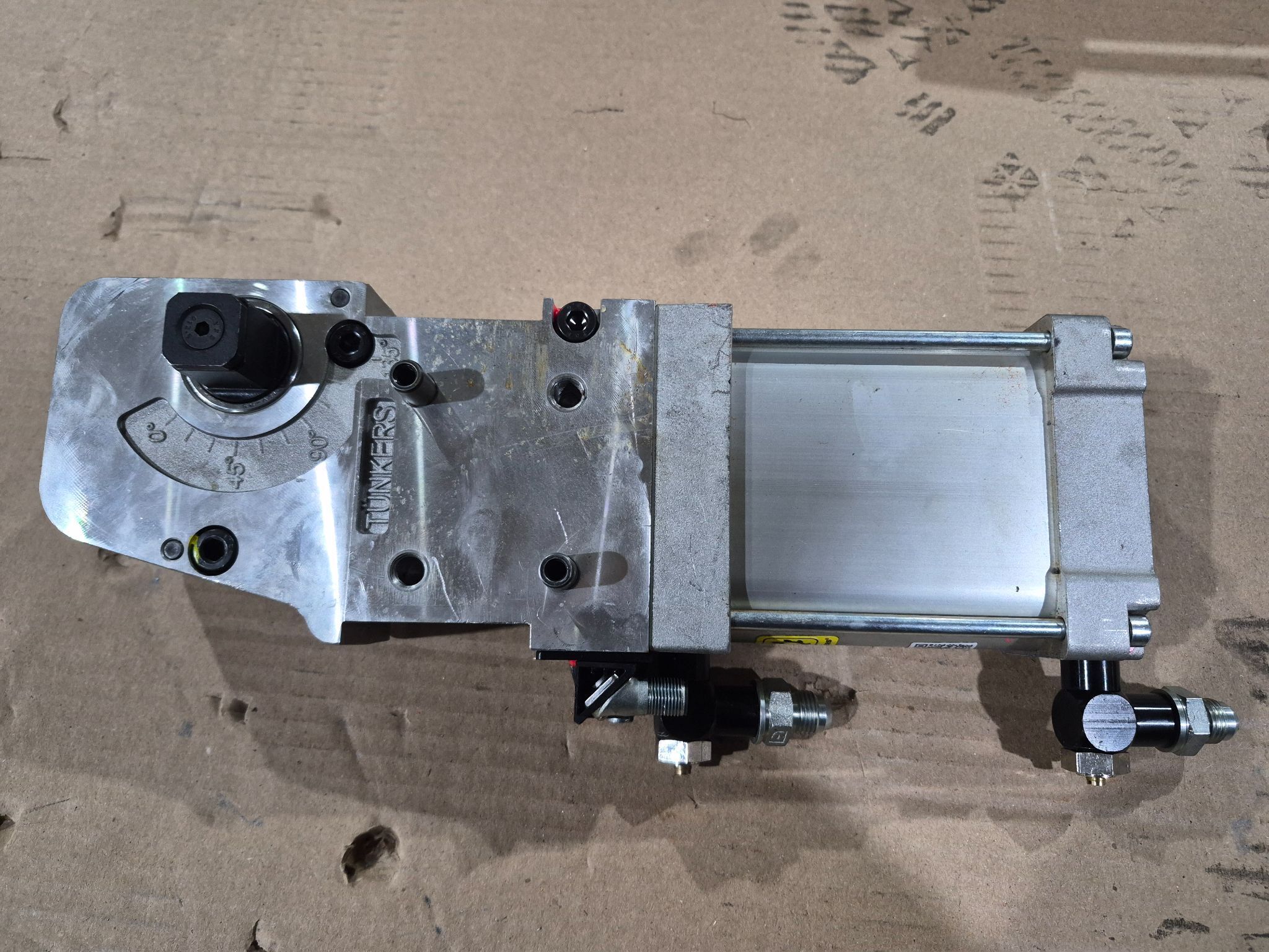 TUNKERS VU 63.1 BR2 A035 T12 5‑135 Pneumatic Clamp USED 0