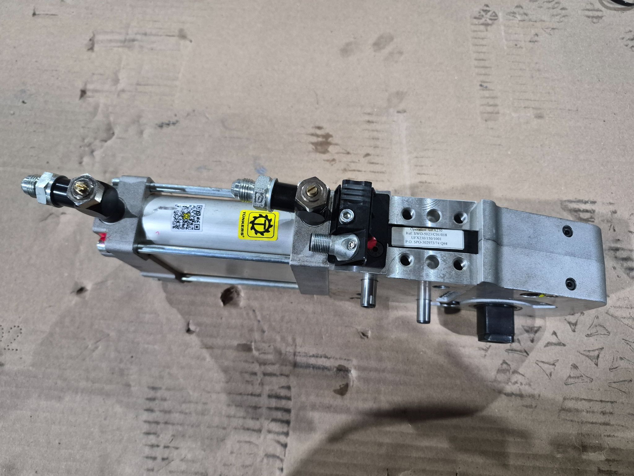 TUNKERS VU 63.1 BR2 A035 T12 5‑135 Pneumatic Clamp USED 2
