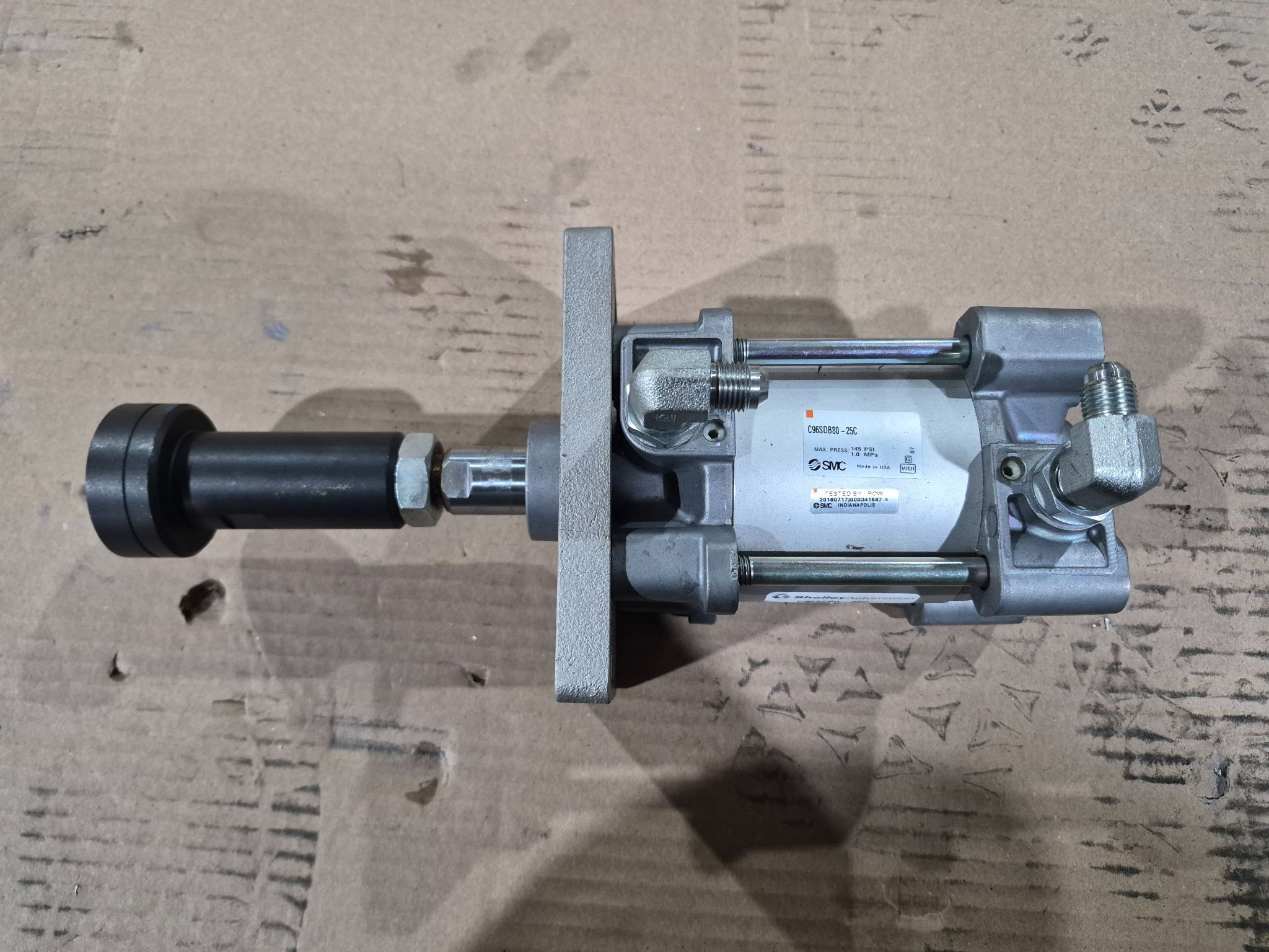 SMC C96SDB80-25C ISO Pneumatic Cylinder 80mm Bore 25mm Stroke USED 0