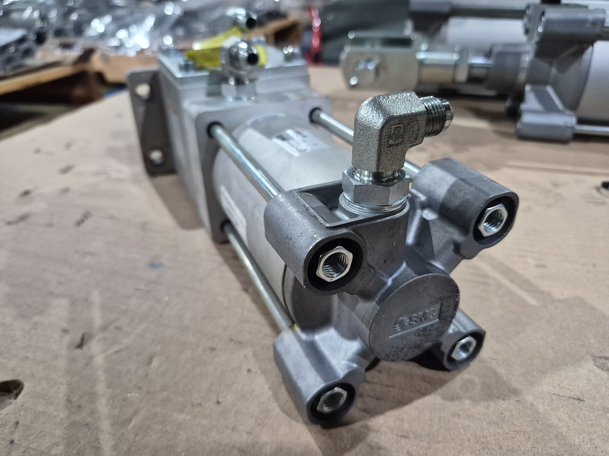 SMC C96NB80-80C ISO Pneumatic Cylinder 80mm Bore 80mm Stroke USED 3