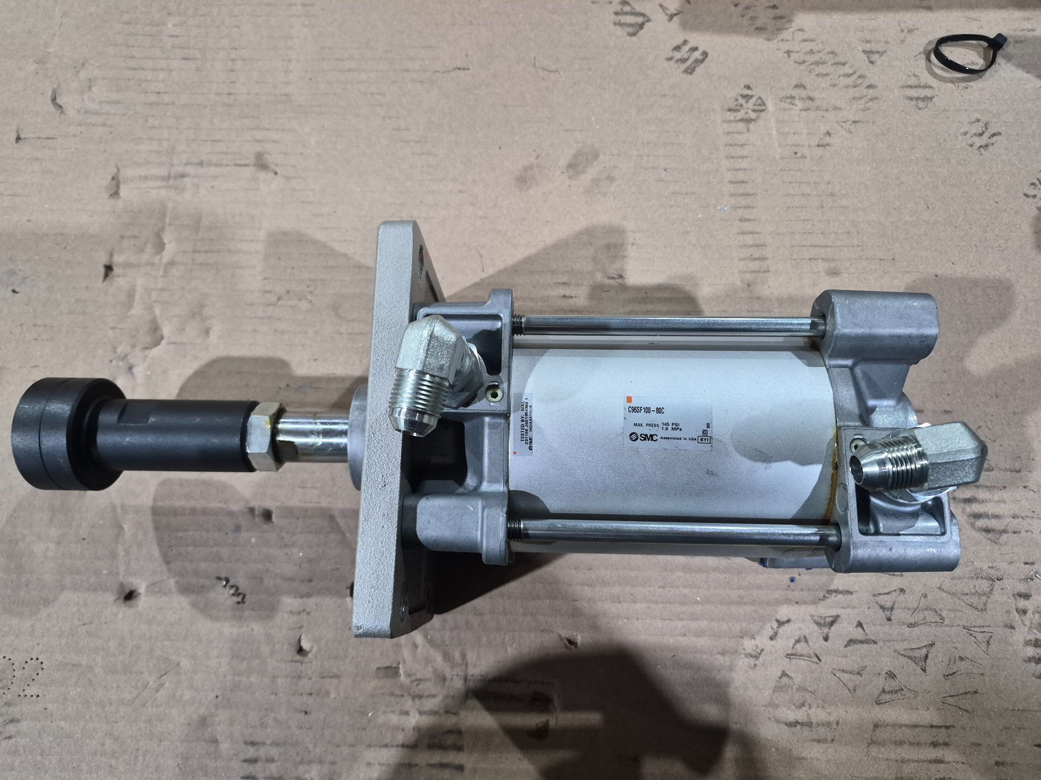 SMC C96SF100-80C ISO Pneumatic Cylinder 100mm Bore 80mm Stroke USED 0
