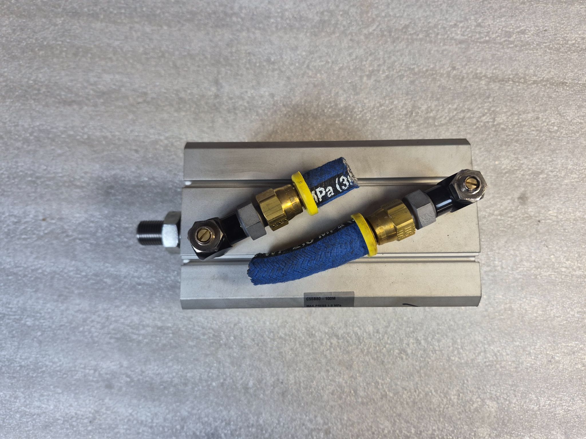 SMC C55B80-100M Compact Pneumatic Cylinder 80mm Bore 100mm Stroke USED 0