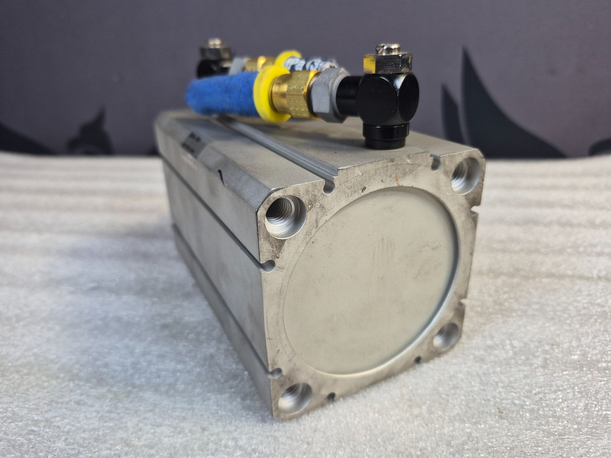 SMC C55B80-100M Compact Pneumatic Cylinder 80mm Bore 100mm Stroke USED 3