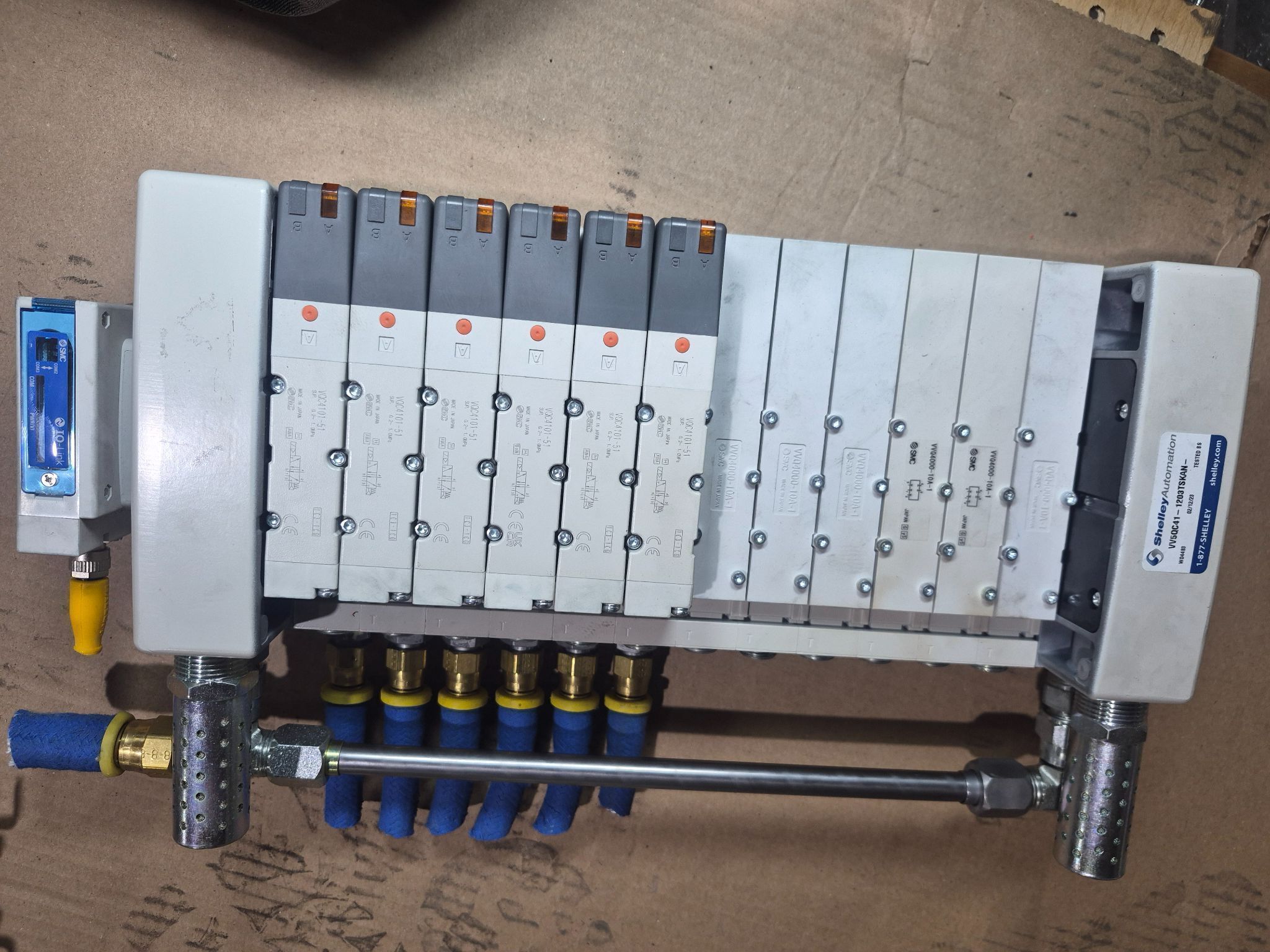 SMC VV5QC41-1203TSKAN VQC Series Manifold Assembly USED 0