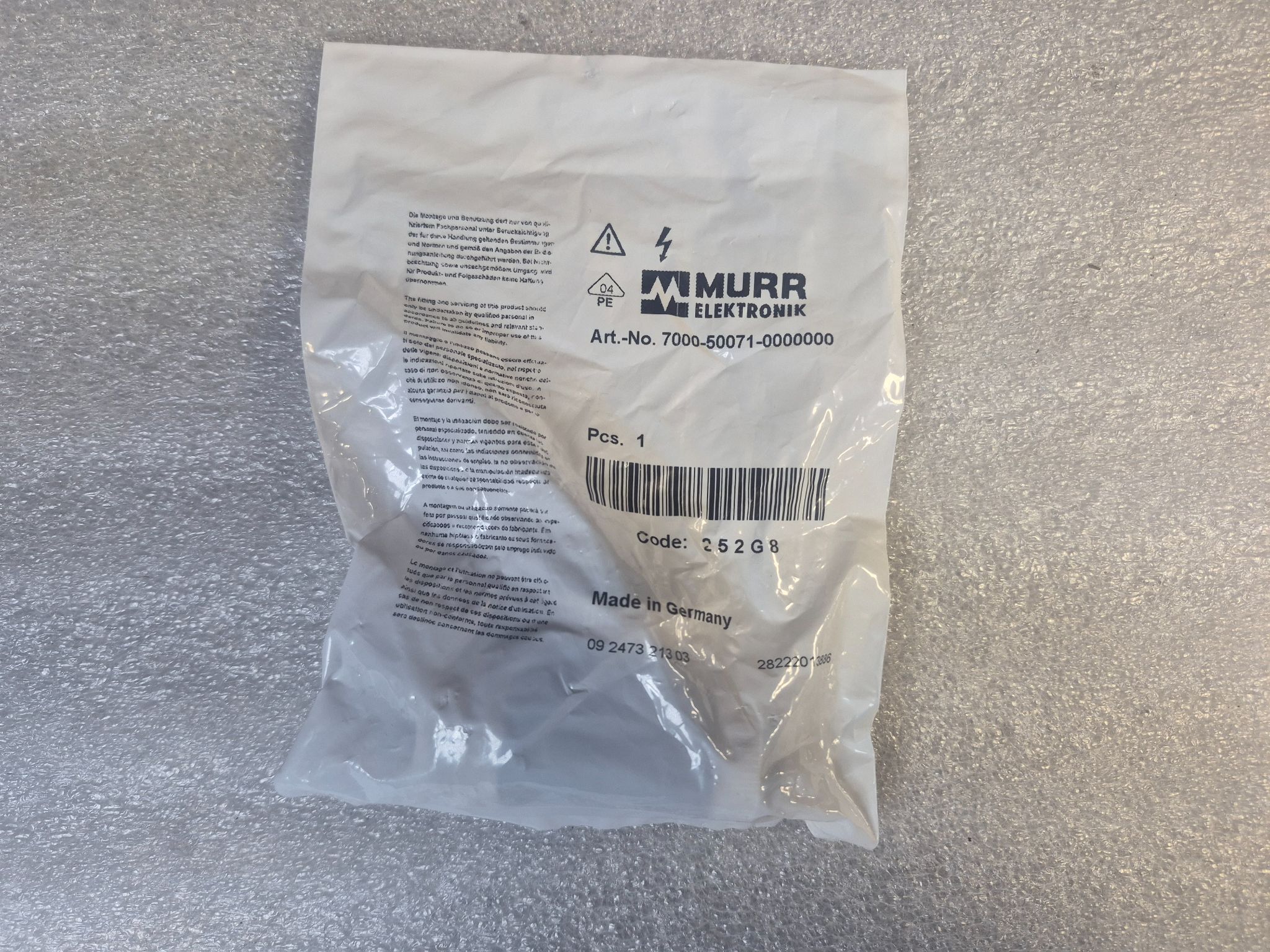 MURR 7000-50071-0000000 M12 T-Splitter Connector NEW 0