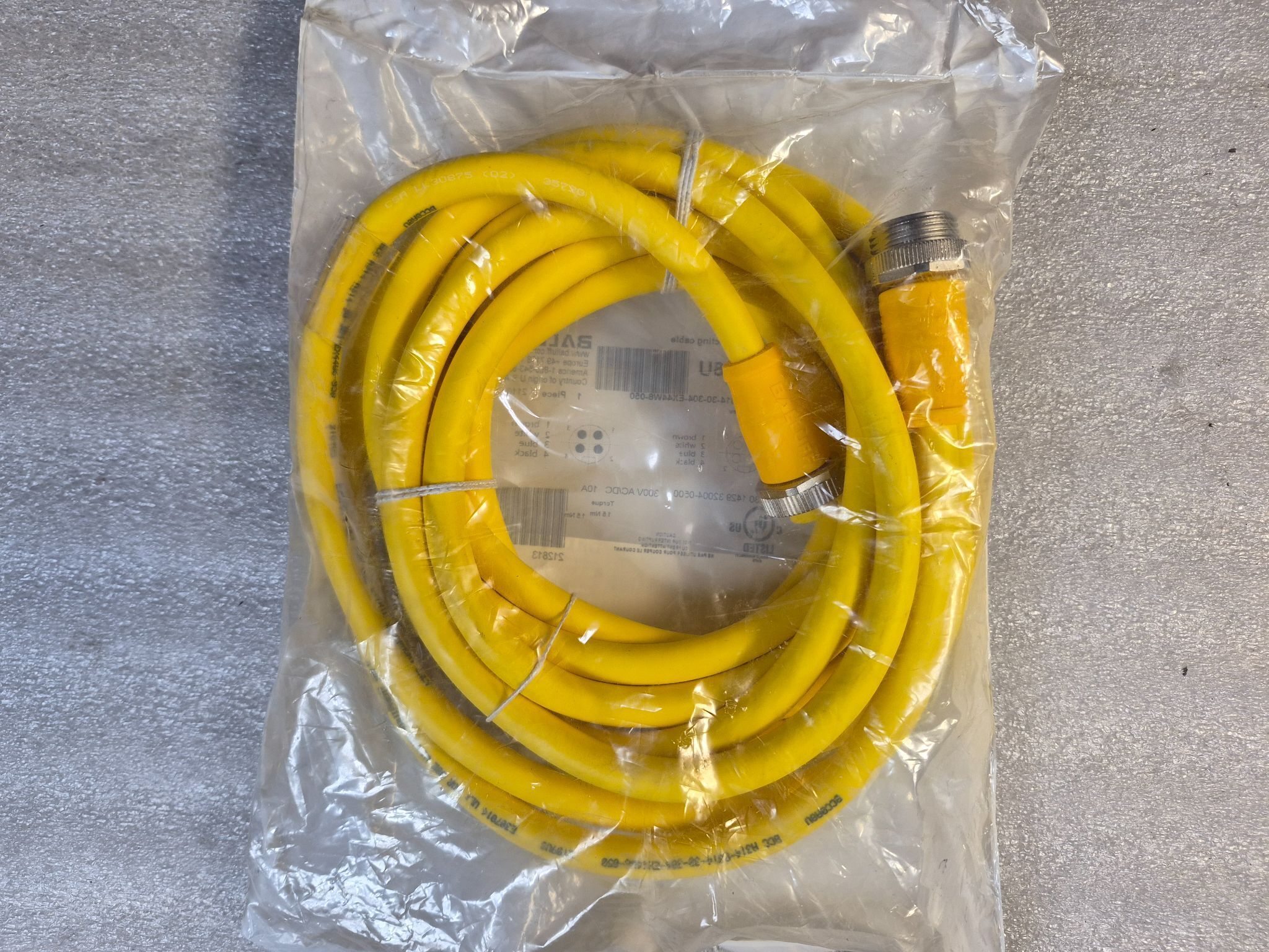 BALLUFF BCC A314-A314-30-304-EX44W6-050 Industrial Connecting Cable BCC0A8U NEW 1