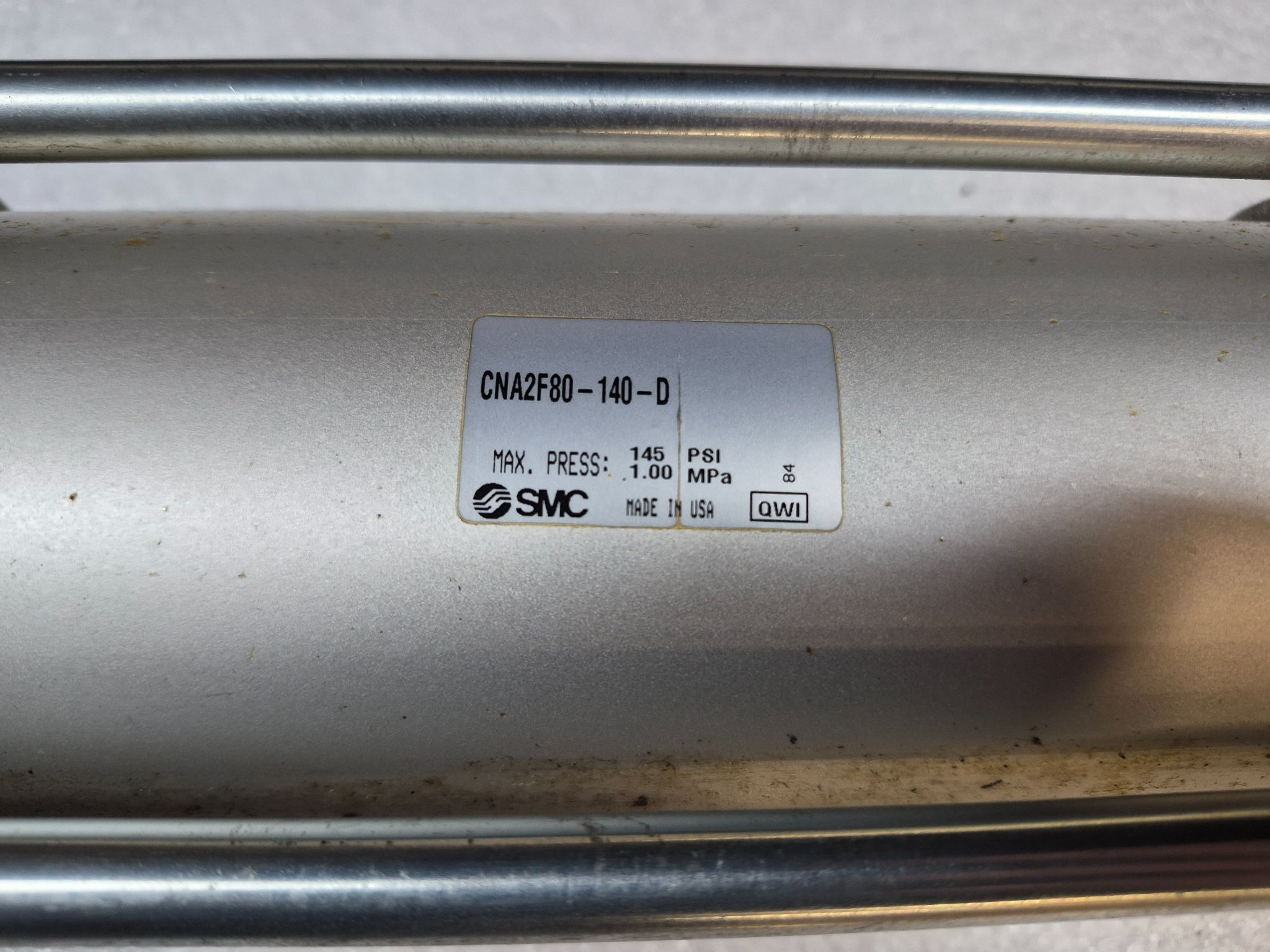 SMC CNA2F80-140-D Pneumatic Cylinder 80mm Bore 140mm Stroke USED 1
