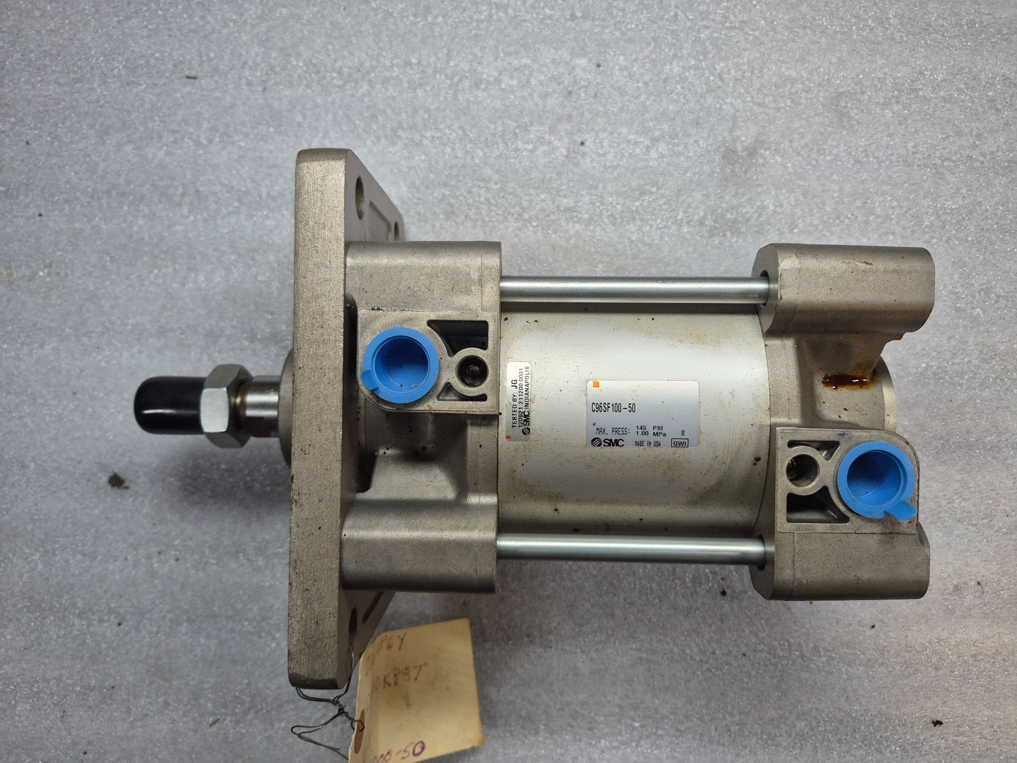 SMC C96SF100-50 Tie-Rod Pneumatic Air Cylinder 100mm Bore 50mm Stroke USED 0