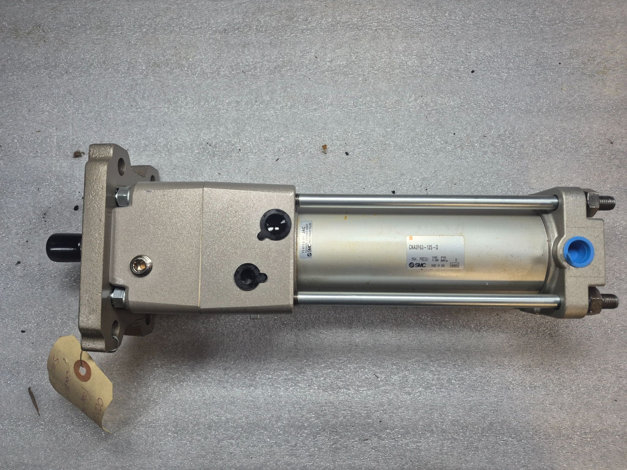 SMC CNA2F63-125-D Pneumatic Tie-Rod Air Cylinder 63mm Bore 125mm Stroke USED 0