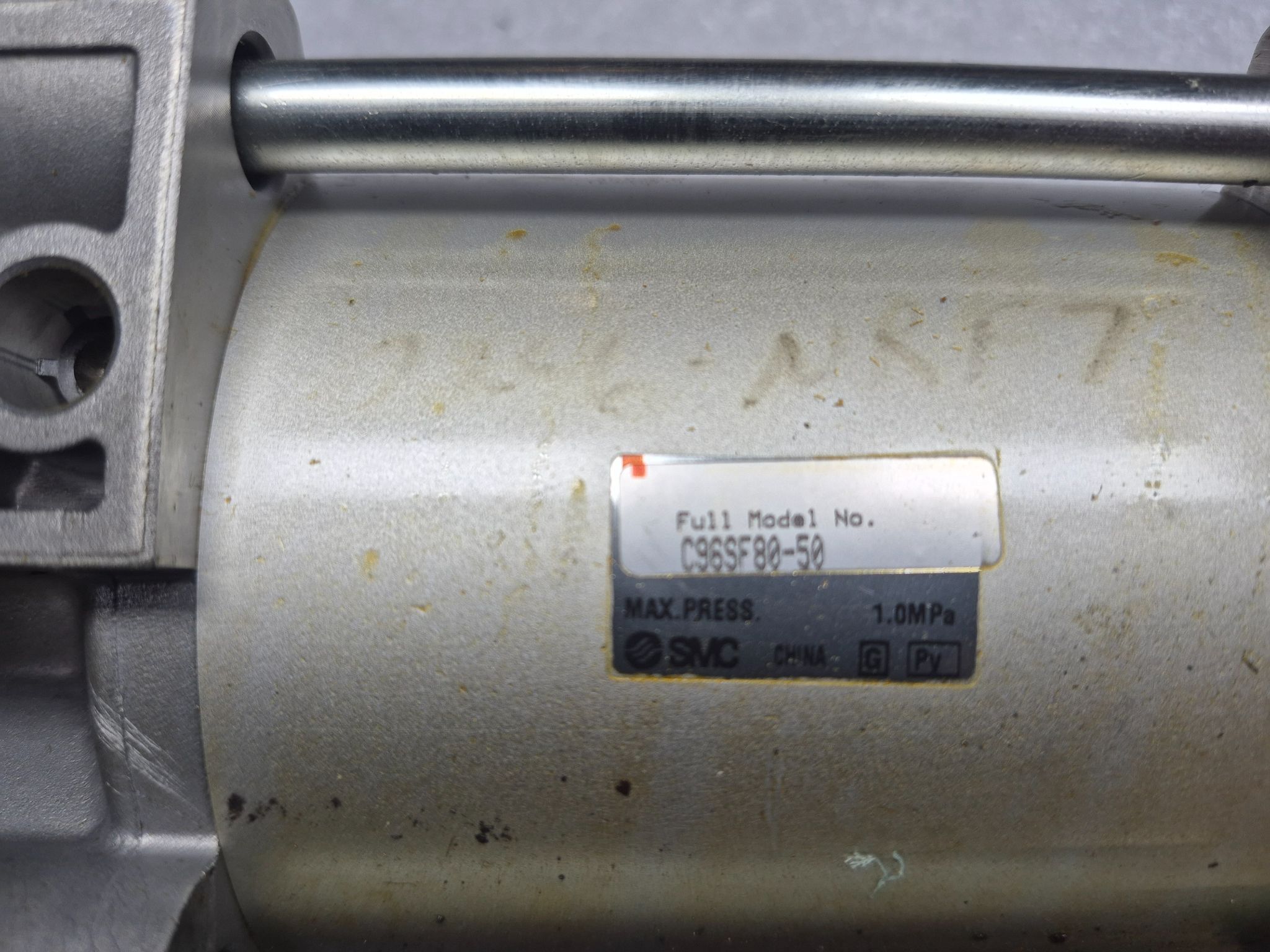 SMC C96SF80-50 Tie-Rod Pneumatic Air Cylinder 80mm Bore 50mm Stroke USED 1