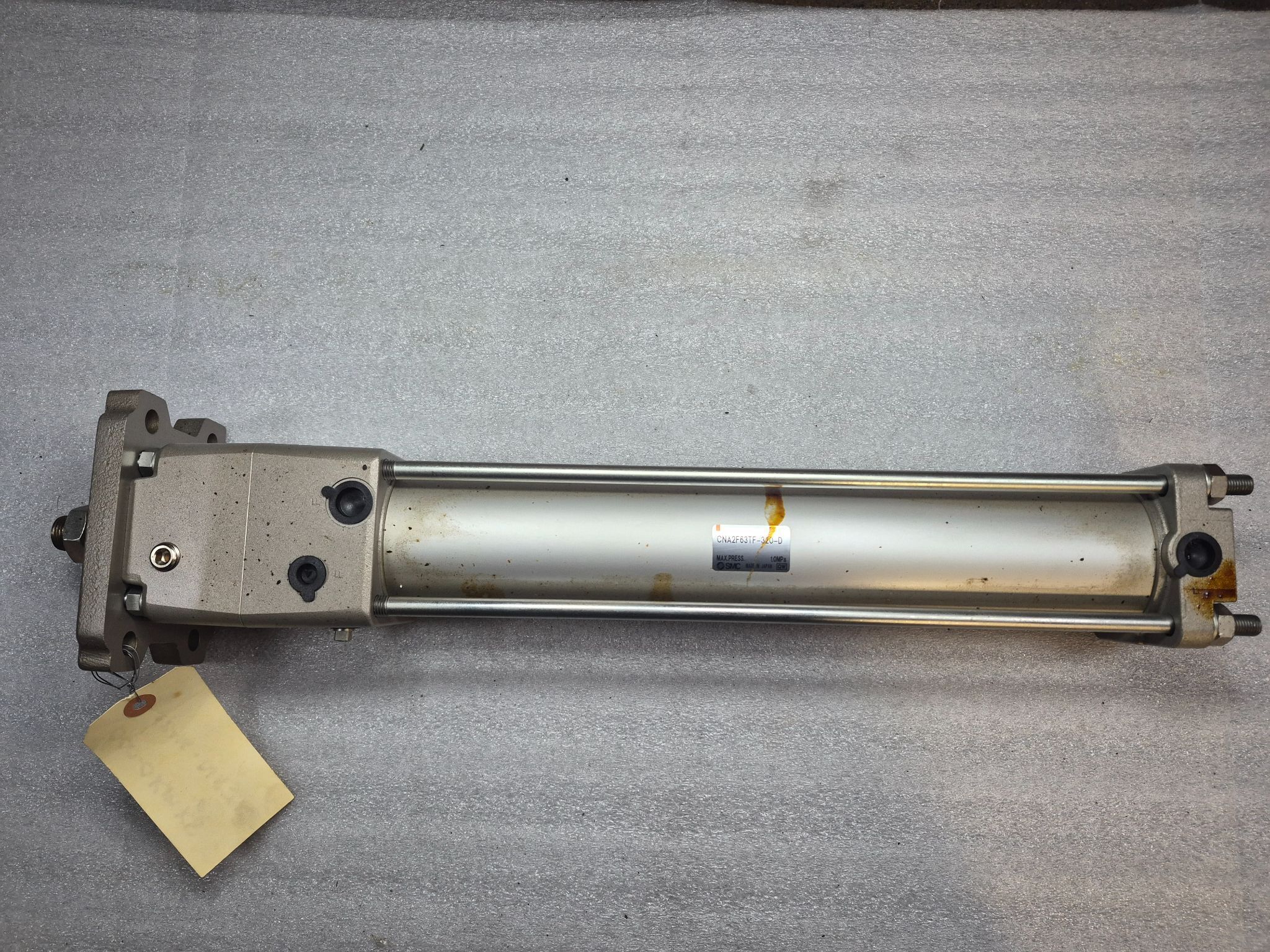 SMC CNA2F63TF-320-D Pneumatic Tie-Rod Air Cylinder 63mm Bore 320mm Stroke USED 0