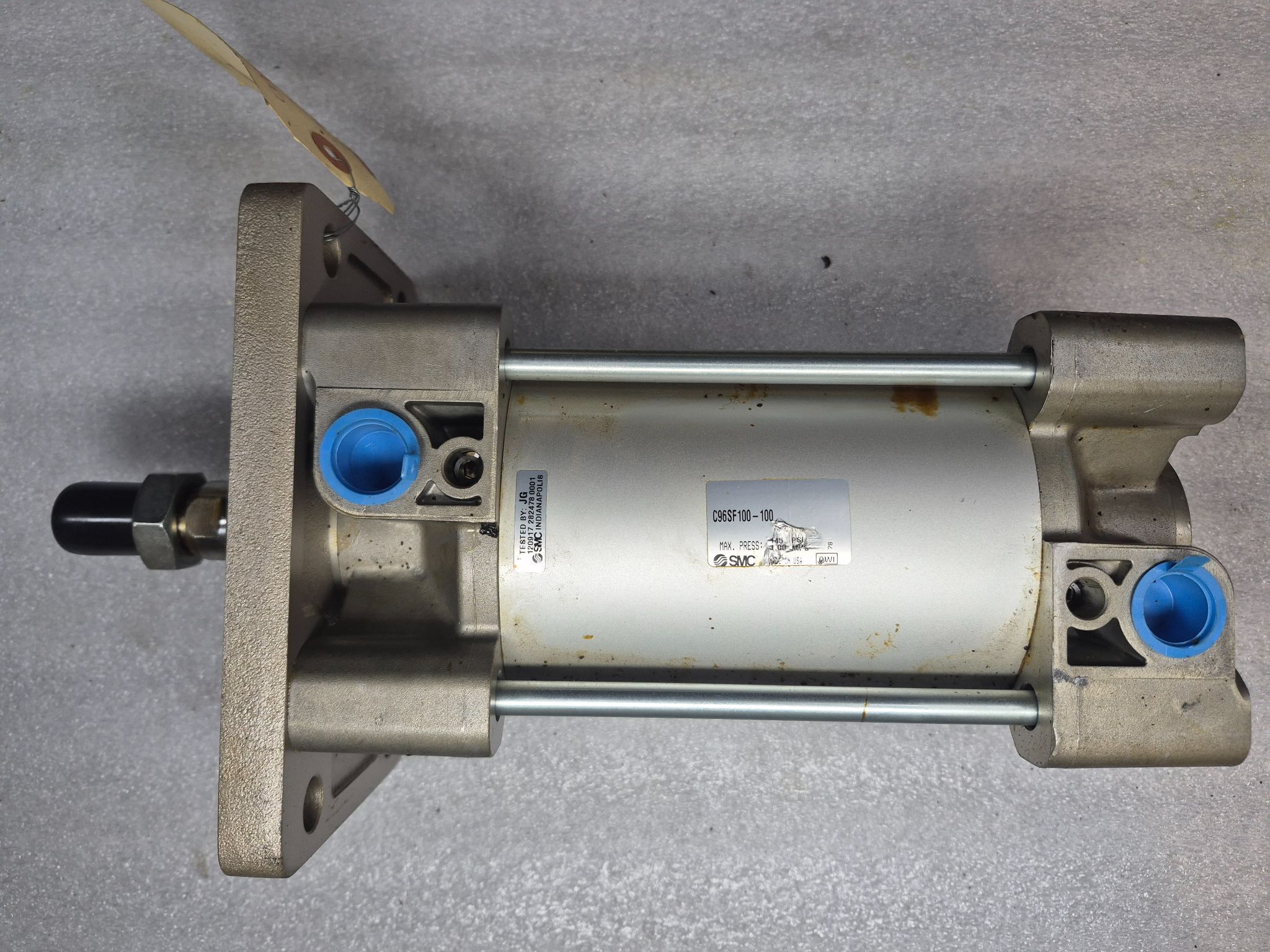 SMC C96SF100-100 Tie-Rod Pneumatic Air Cylinder 100mm Bore 100mm Stroke USED 0