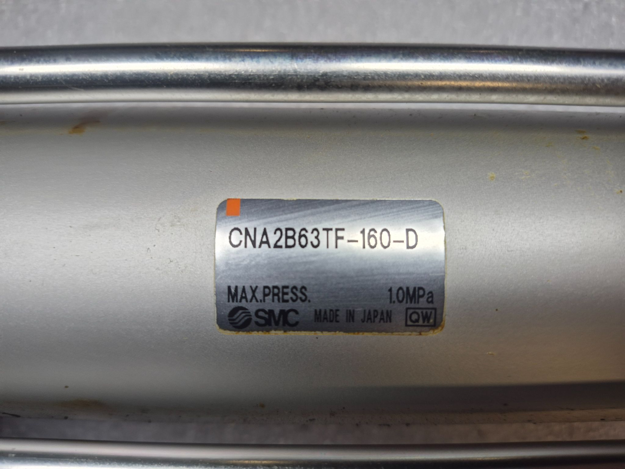 SMC CNA2B63TF-160-D Pneumatic Power Lock Cylinder 63mm Bore 160mm Stroke USED 1