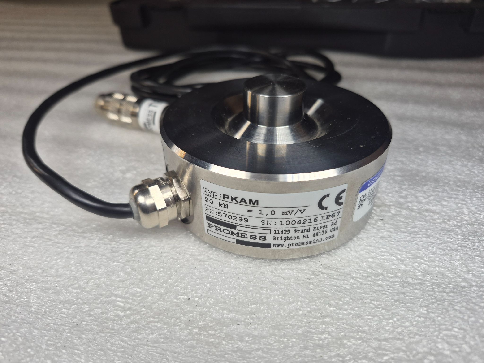 PROMESS PRO-CM16 Calibration Meter Kit with Load Cell USED 2