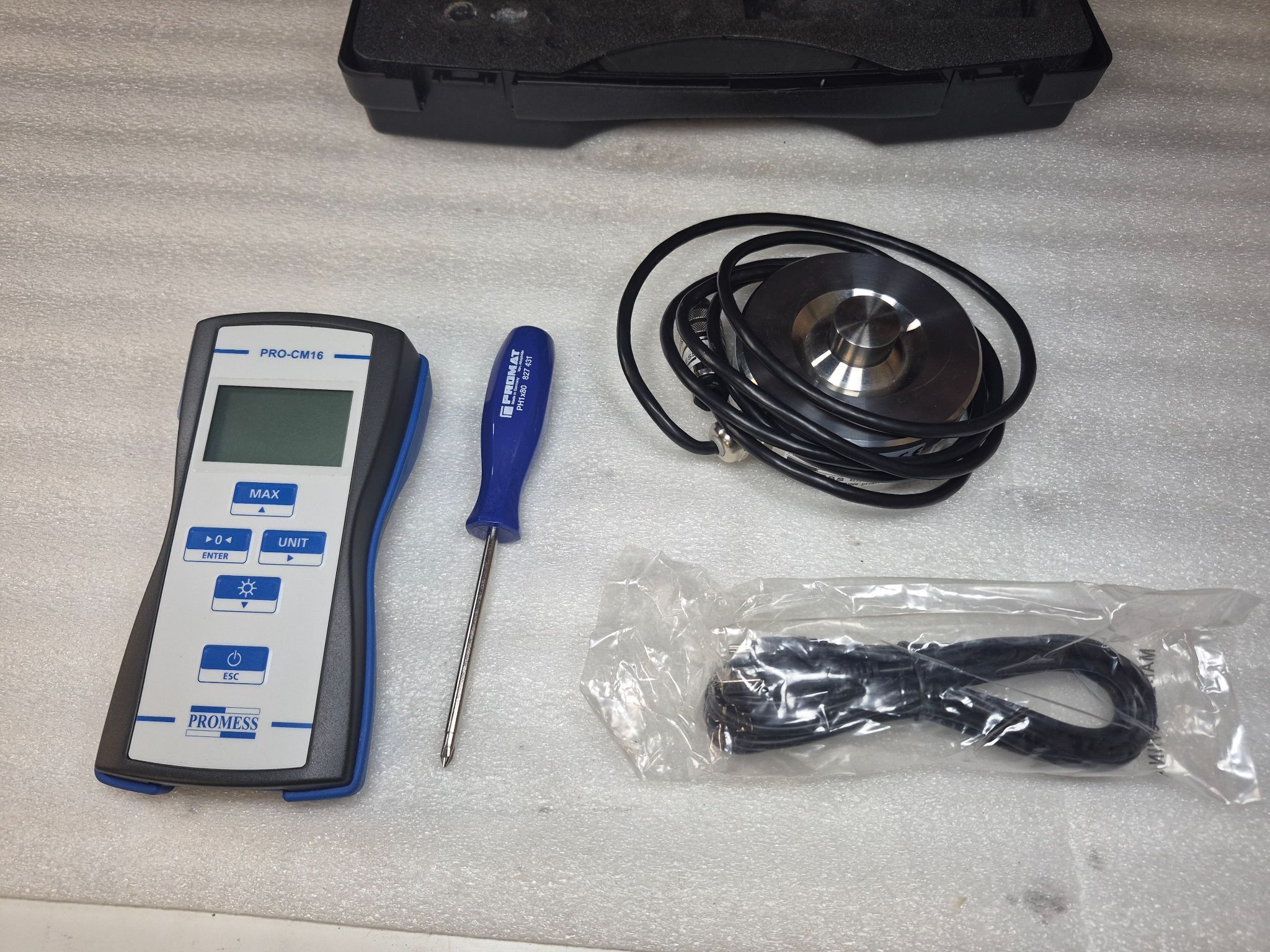 PROMESS PRO-CM16 Calibration Meter Kit with Load Cell USED 3