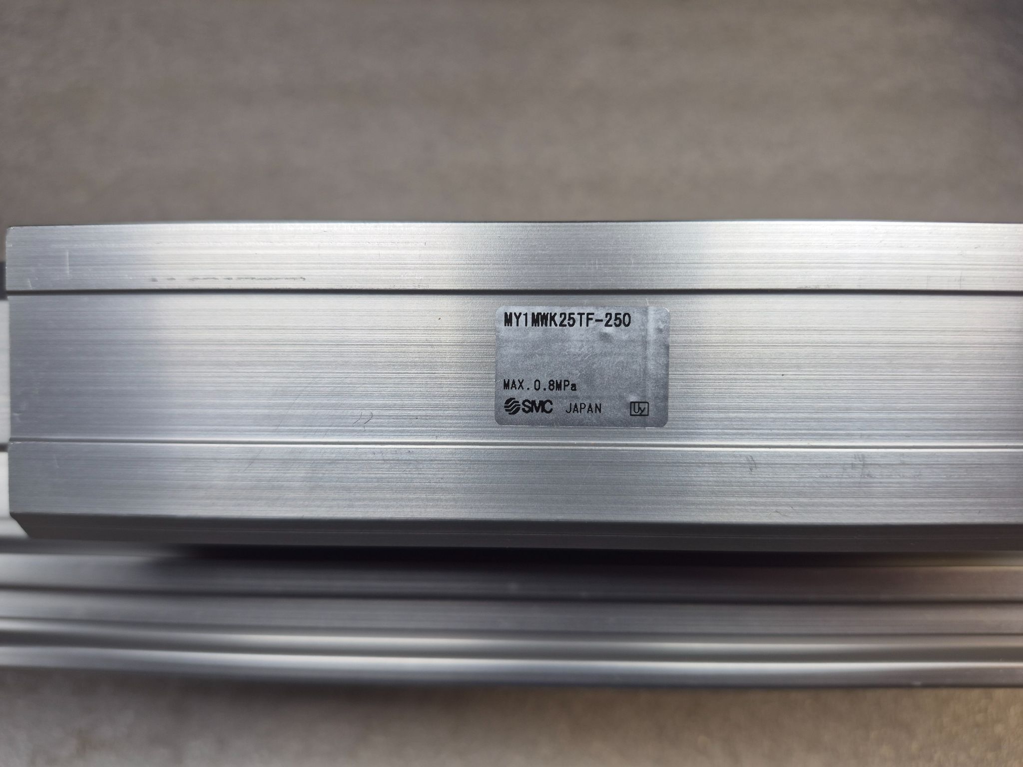 SMC MY1MWK25TF‑250 Rodless Slide Bearing Guide Type USED 1