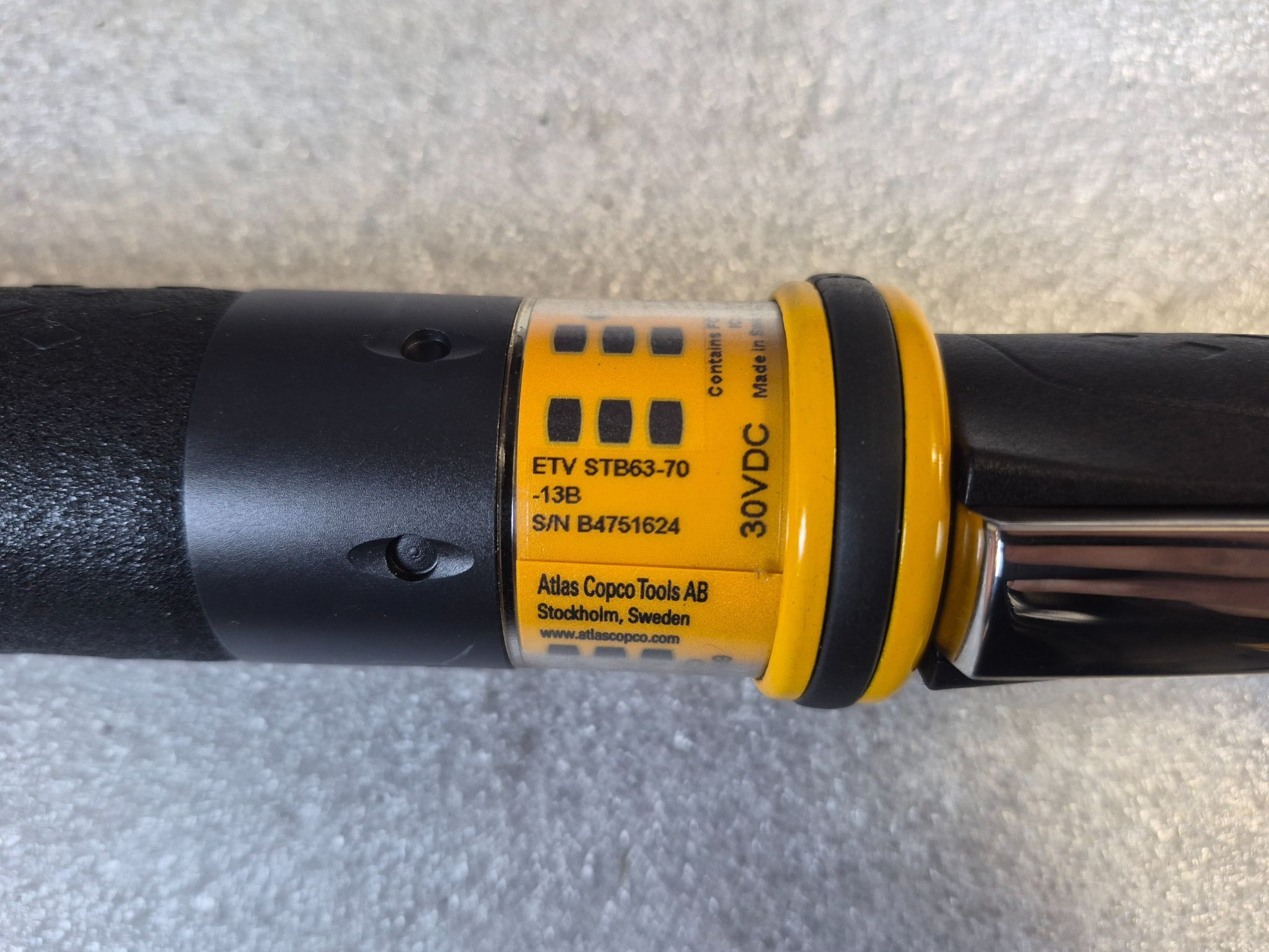 ATLAS COPCO ETV STB63-70-13B Angled Tensor STB Nutrunner USED 2