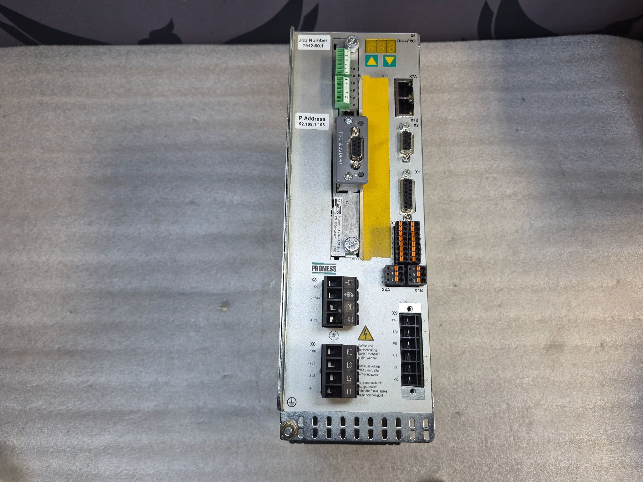 PROMESS S72401‑NA‑024 Servo Drive USED 0