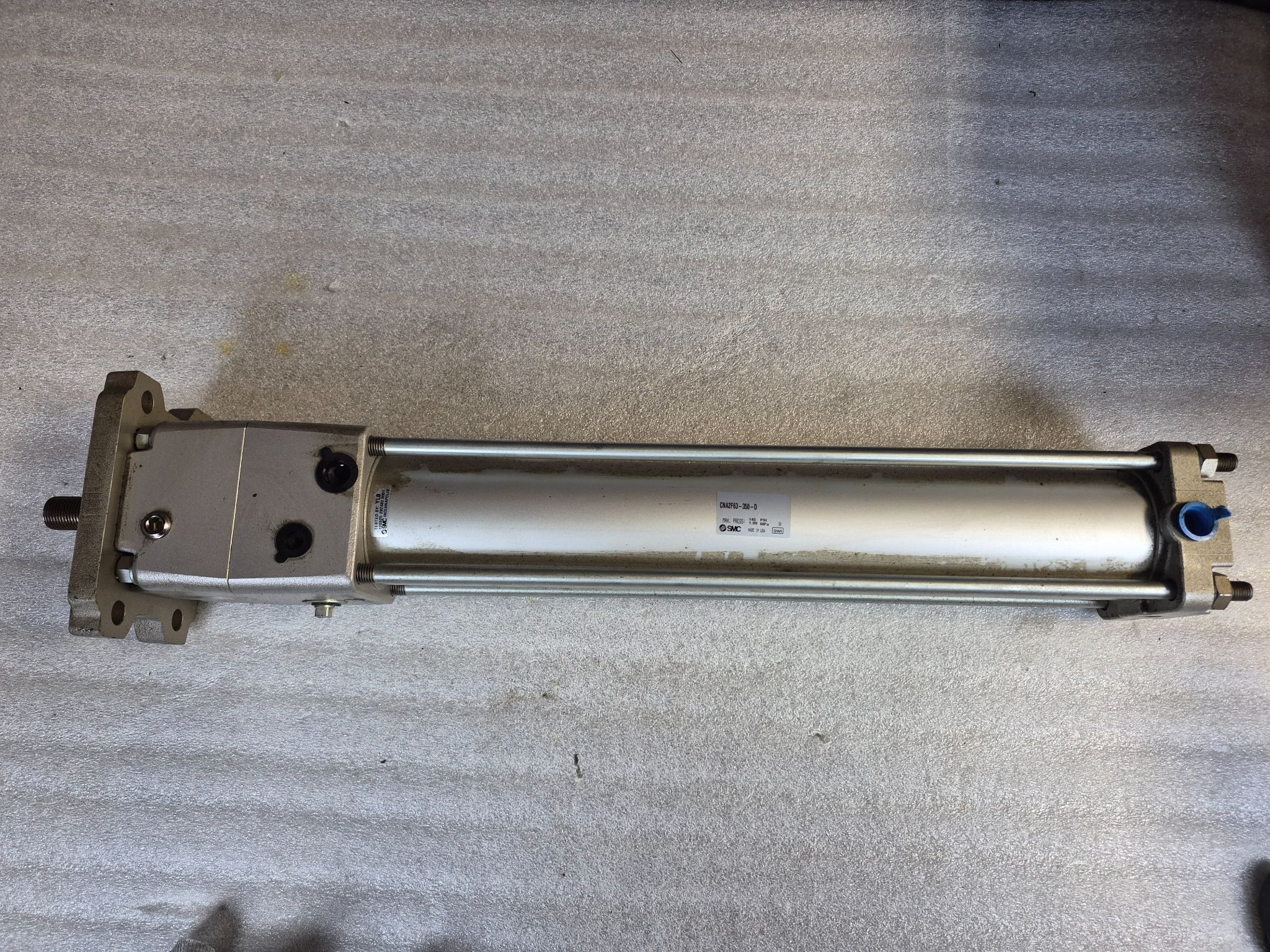 SMC CNA2F63‑350‑D Power Lock Cylinder 63mm Bore 350mm Stroke USED 3
