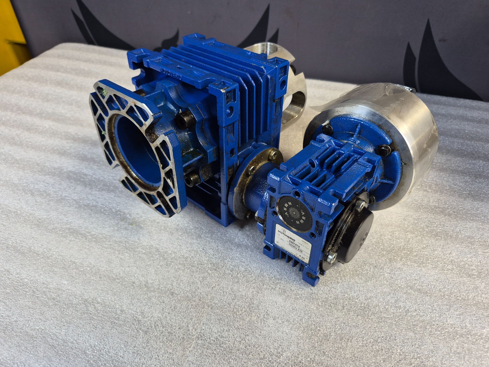 Motovario NMRV 050 + NMRV 030 Worm Gear Reducers USED 0