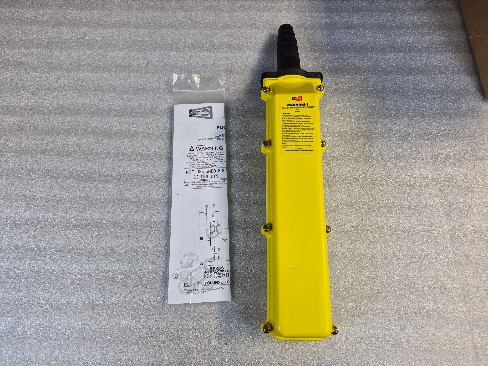 Duct‑O‑Wire L Series Pendant Push Button Station USED 1