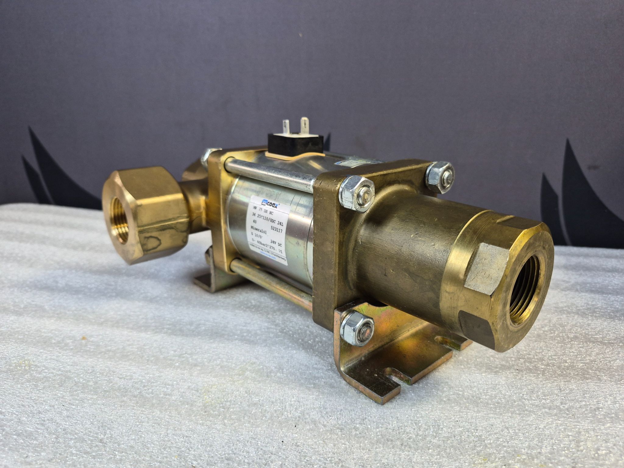 CO‑AX MK‑25‑DR‑NC Coaxial Solenoid Valve 24VDC USED 0