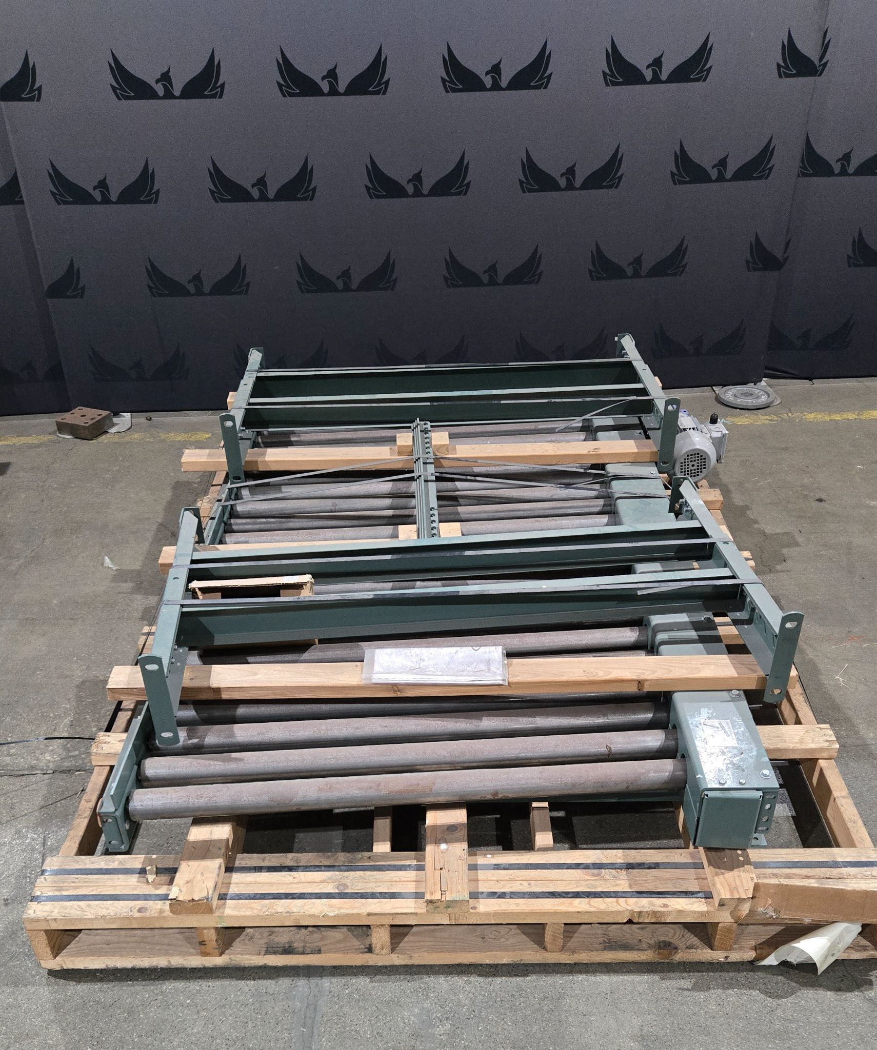 HYTROL 25‑CRR Powered Roller Conveyor 44" x 90" USED 0