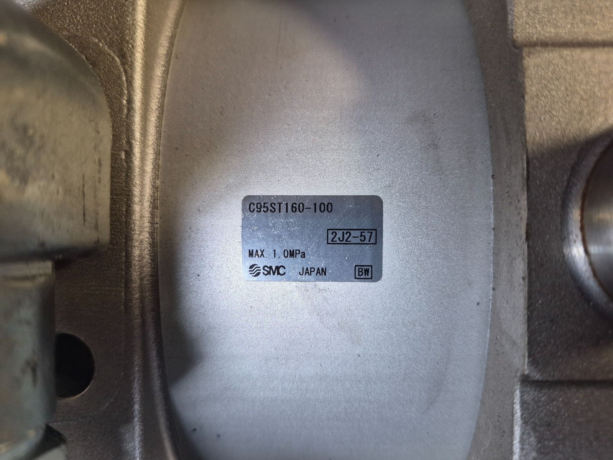 SMC C95ST160-100 Tie-Rod Style Pneumatic Cylinder USED 3