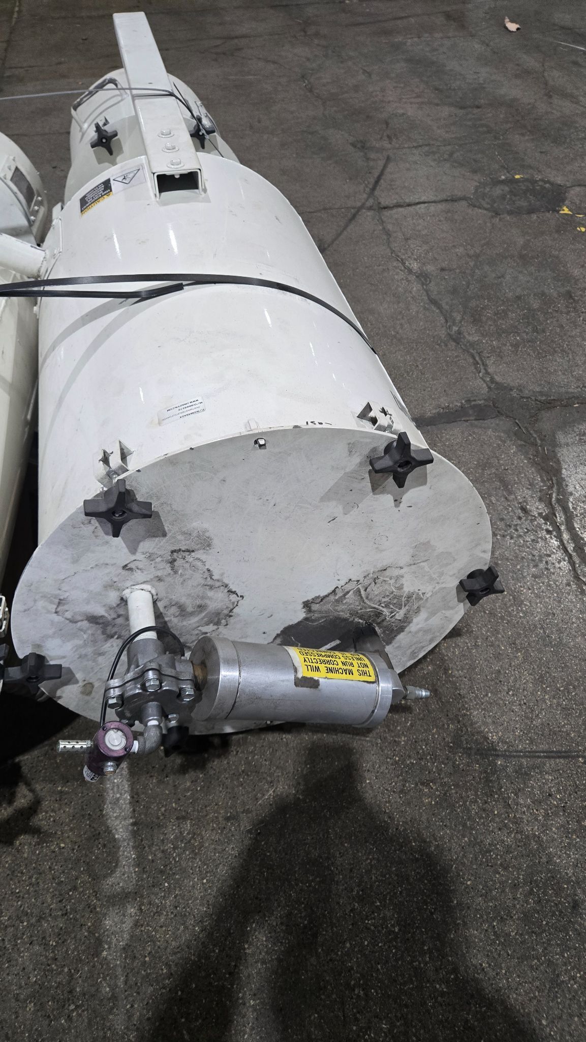 Una-Dyn US15-15504 5HP Vacuum Pump System 460V 3PH with Hopper USED 10